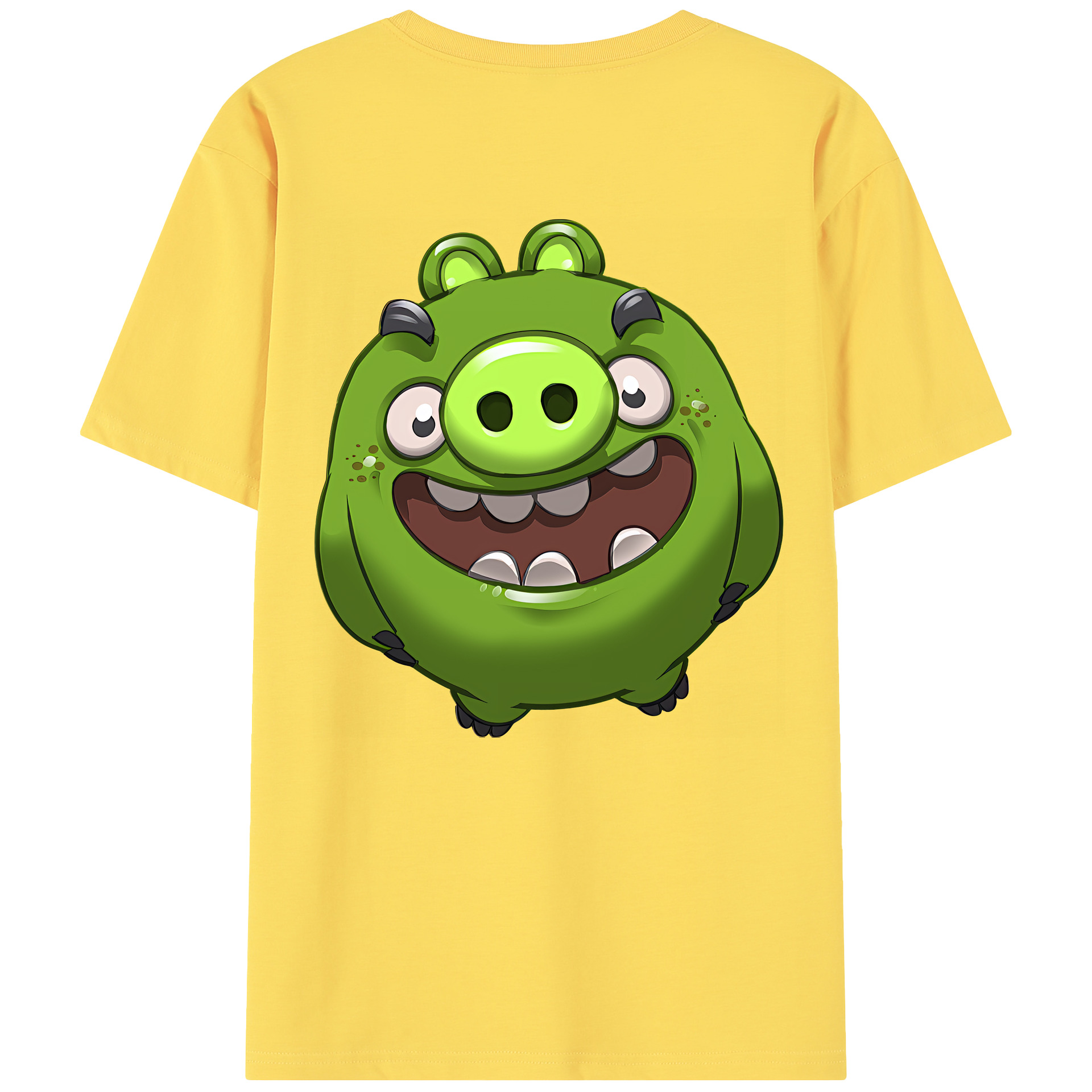 （画像用） Angry Birds アングリーバード 綿100％半袖Tシャツ（背面プリント）