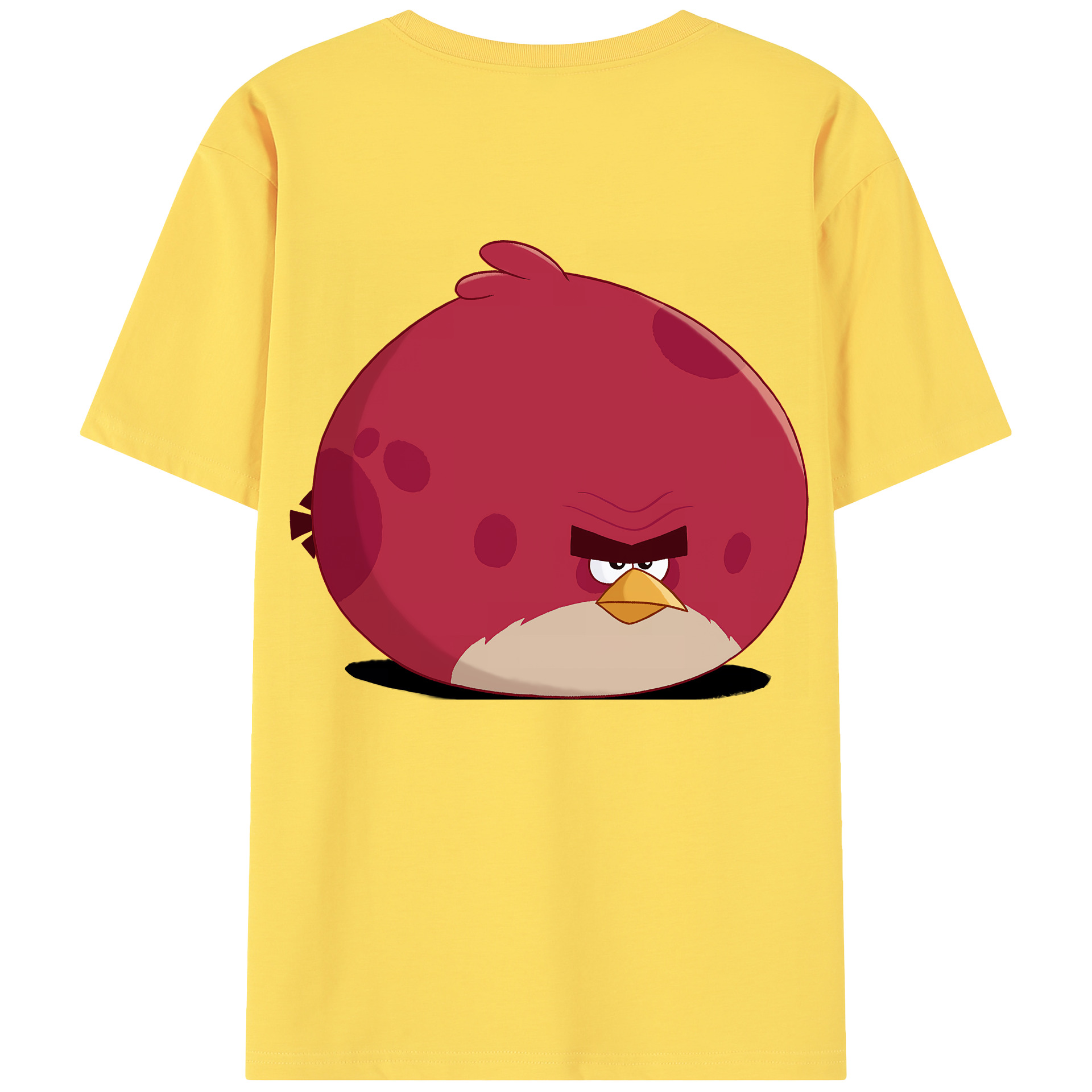 （画像用） Angry Birds アングリーバード 綿100％半袖Tシャツ（背面プリント）