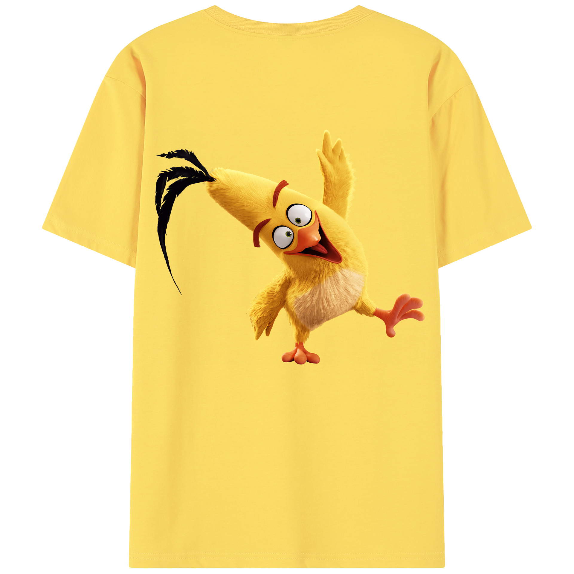 （画像用） Angry Birds アングリーバード 綿100％半袖Tシャツ（背面プリント）