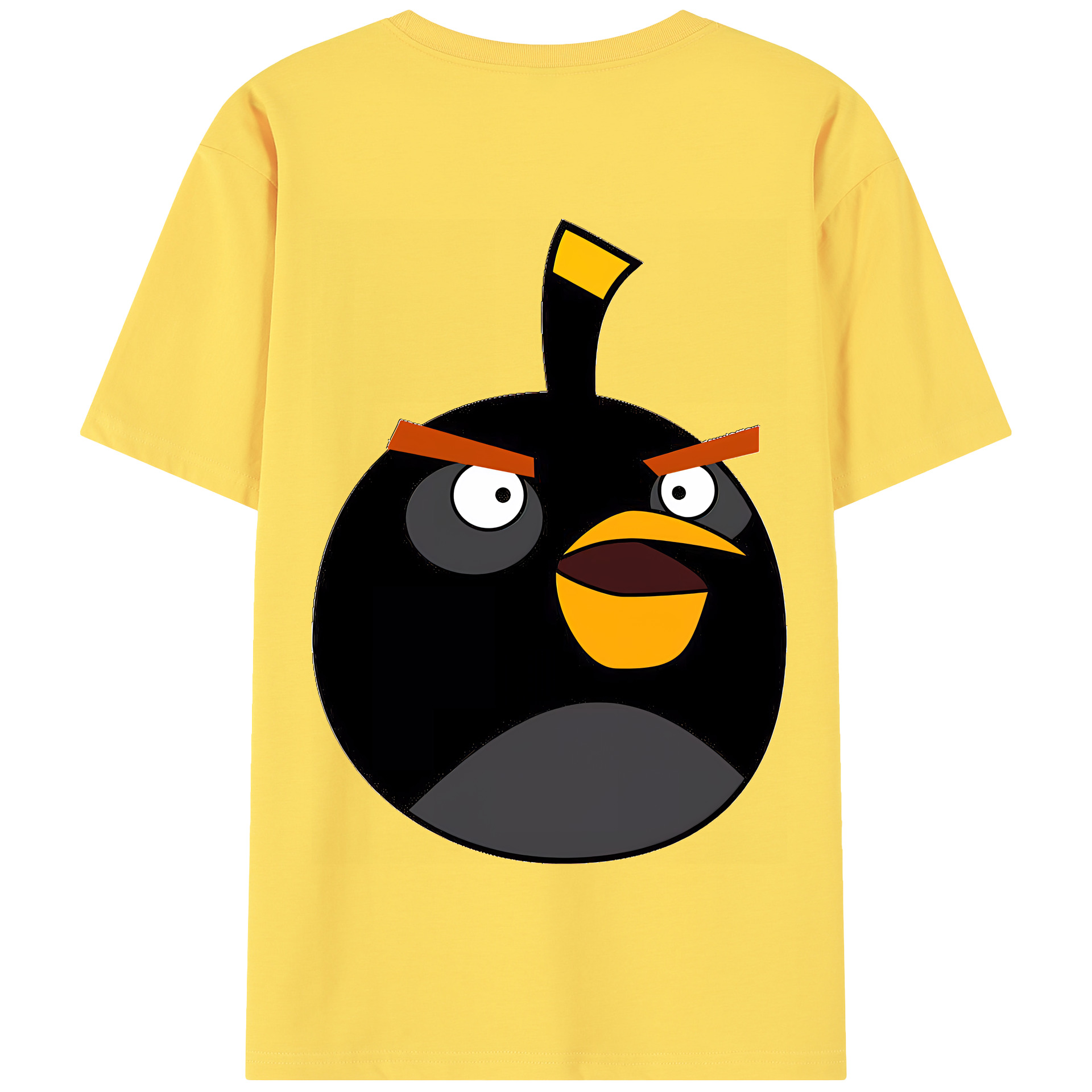 （画像用） Angry Birds アングリーバード 綿100％半袖Tシャツ（背面プリント）