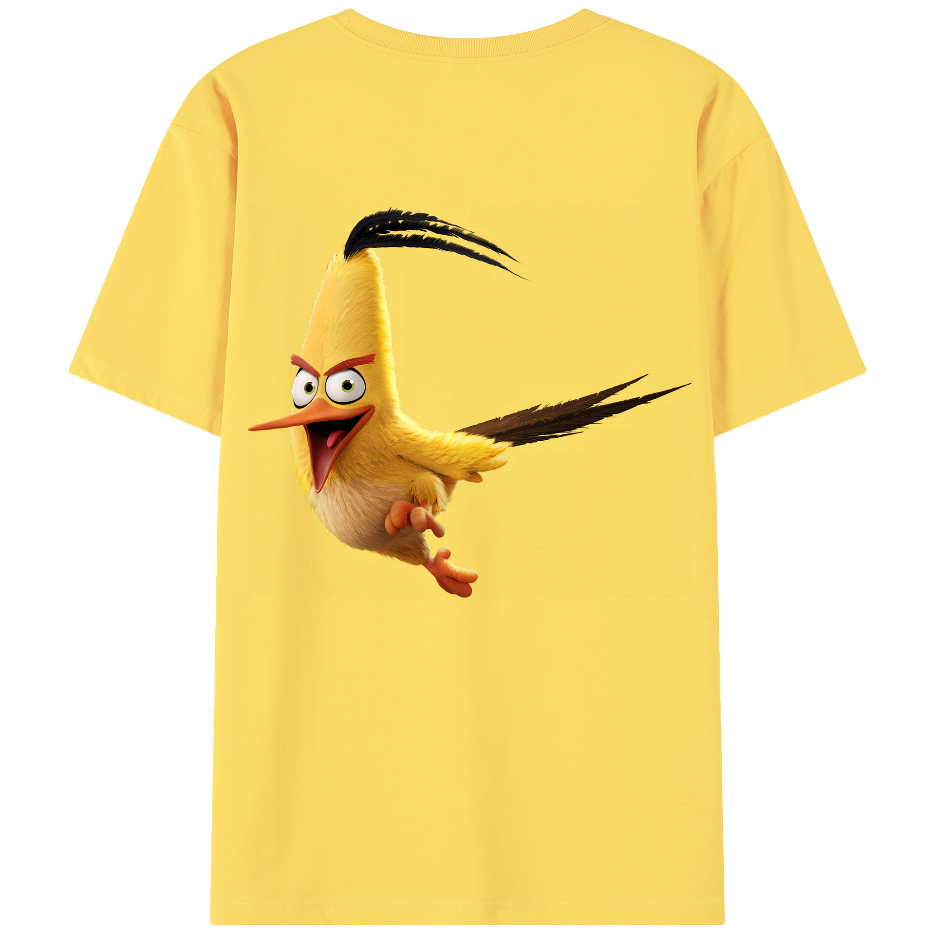 （画像用） Angry Birds アングリーバード 綿100％半袖Tシャツ（背面プリント）
