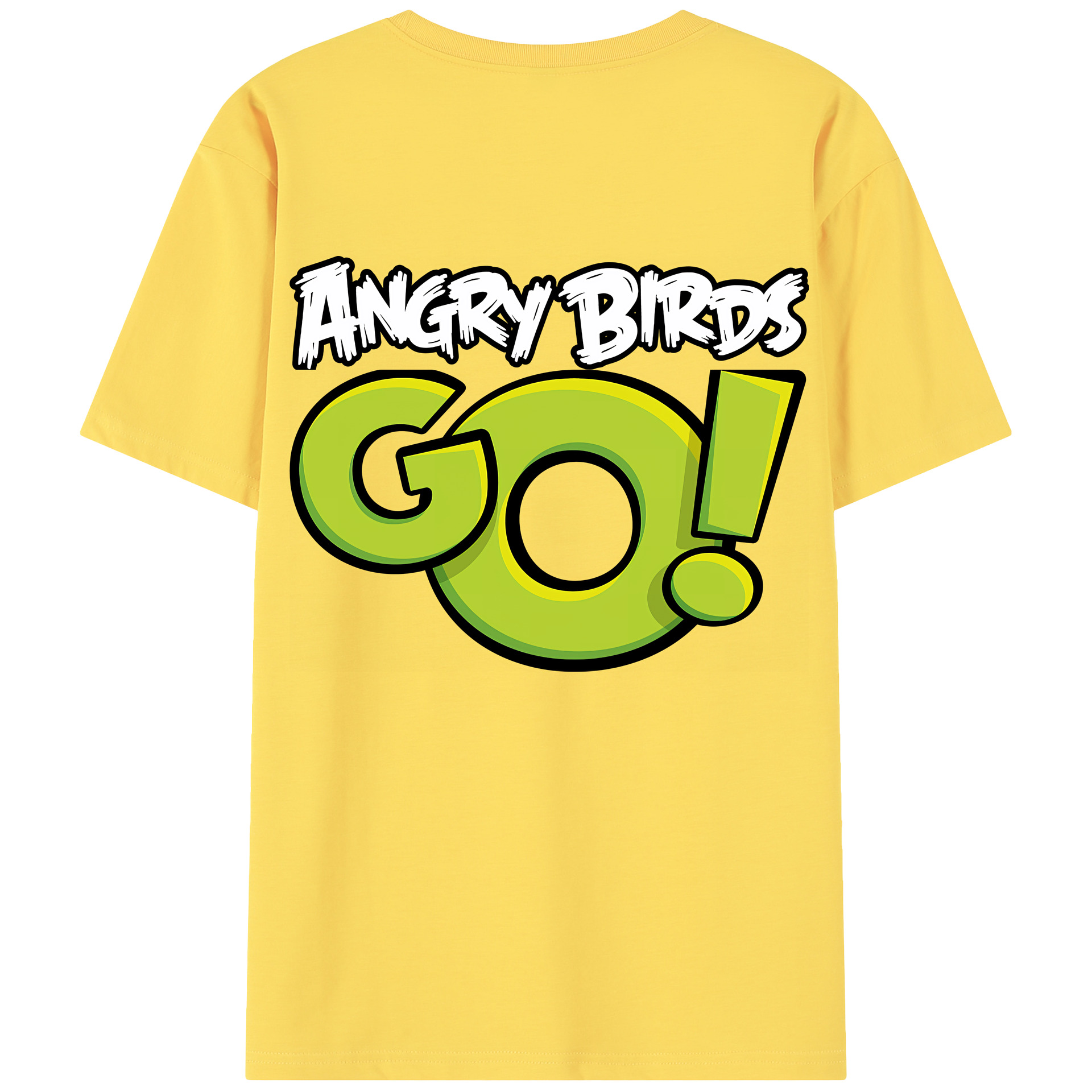 （画像用） Angry Birds アングリーバード 綿100％半袖Tシャツ（背面プリント）
