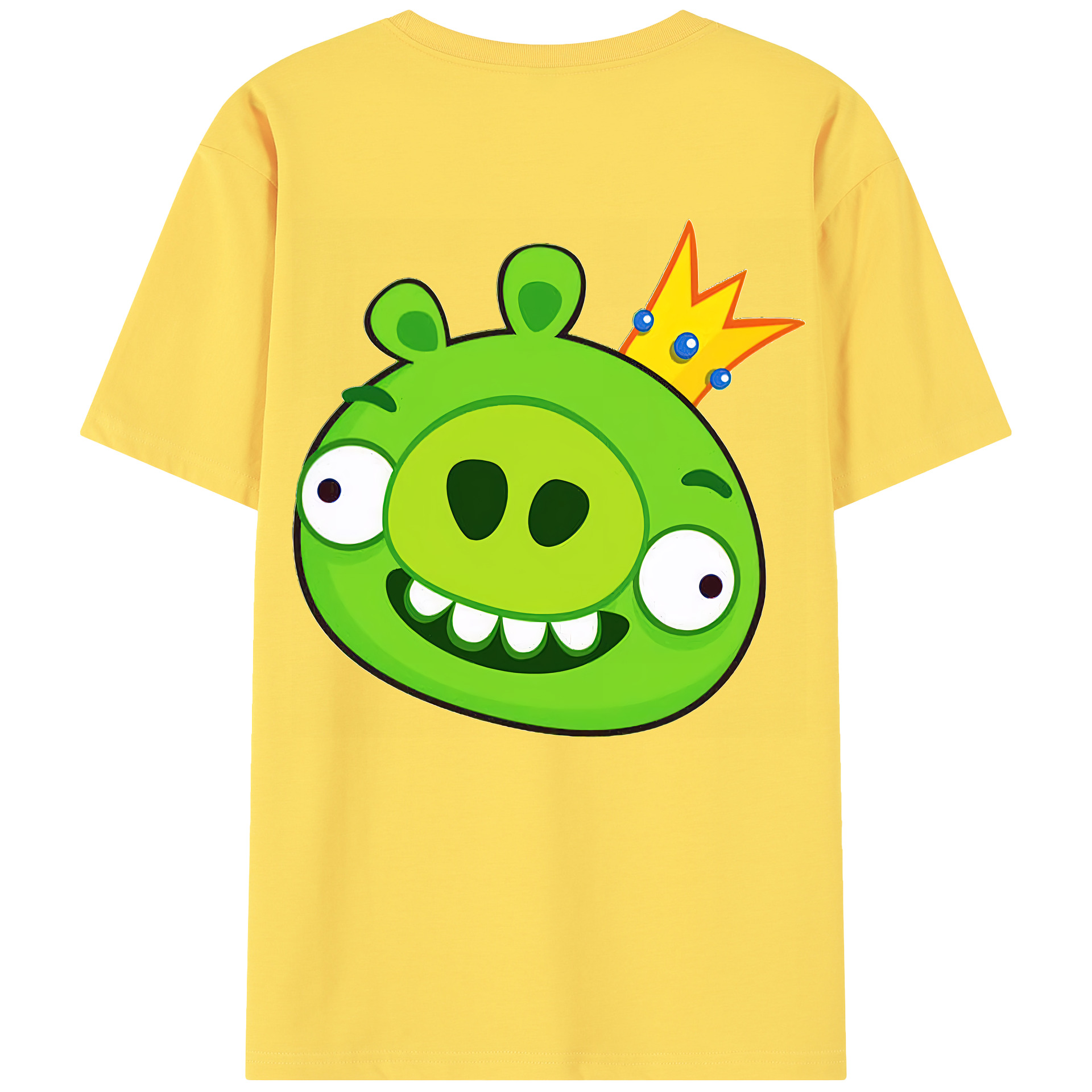 （画像用） Angry Birds アングリーバード 綿100％半袖Tシャツ（背面プリント）