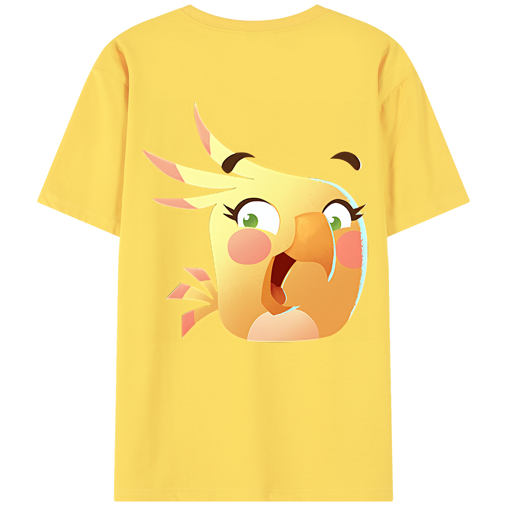 （画像用） Angry Birds アングリーバード 綿100％半袖Tシャツ（背面プリント）
