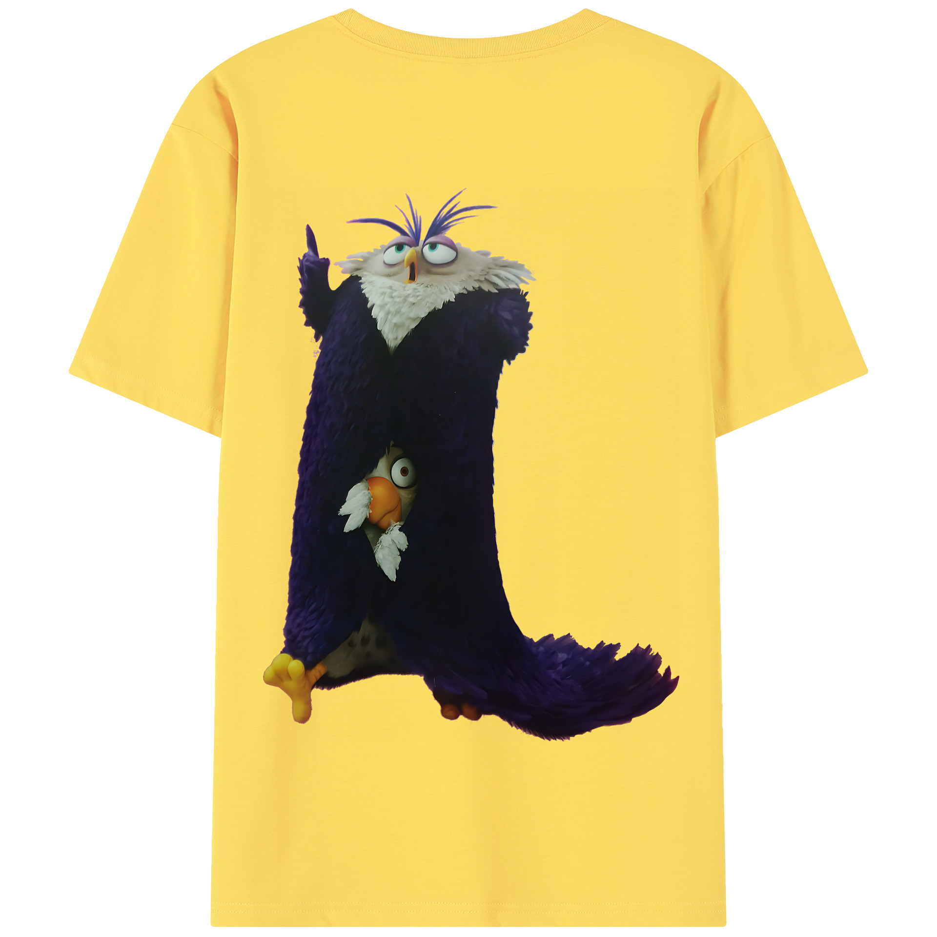 （画像用） Angry Birds アングリーバード 綿100％半袖Tシャツ（背面プリント）