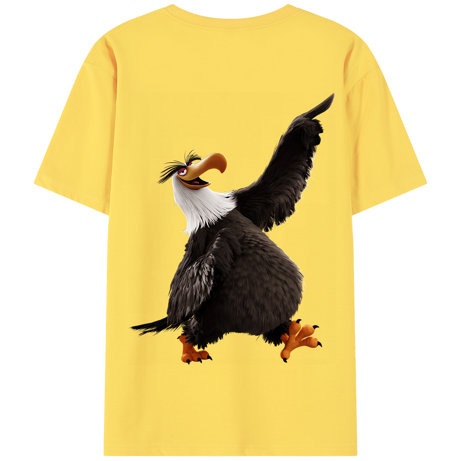 （画像用） Angry Birds アングリーバード 綿100％半袖Tシャツ（背面プリント）