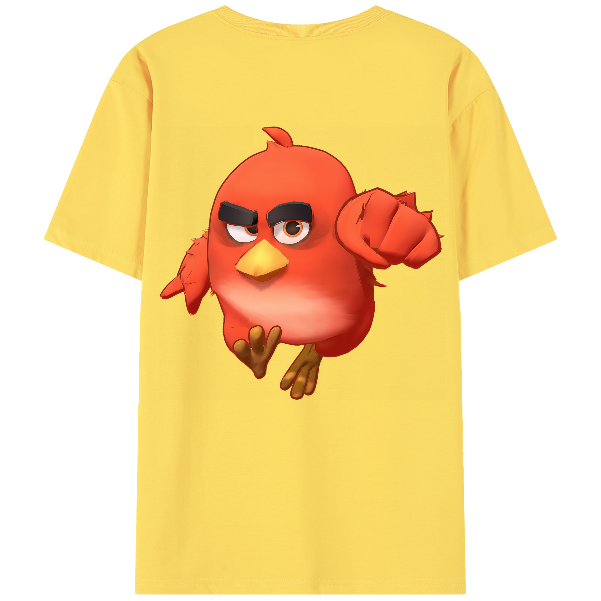 （画像用） Angry Birds アングリーバード 綿100％半袖Tシャツ（背面プリント）