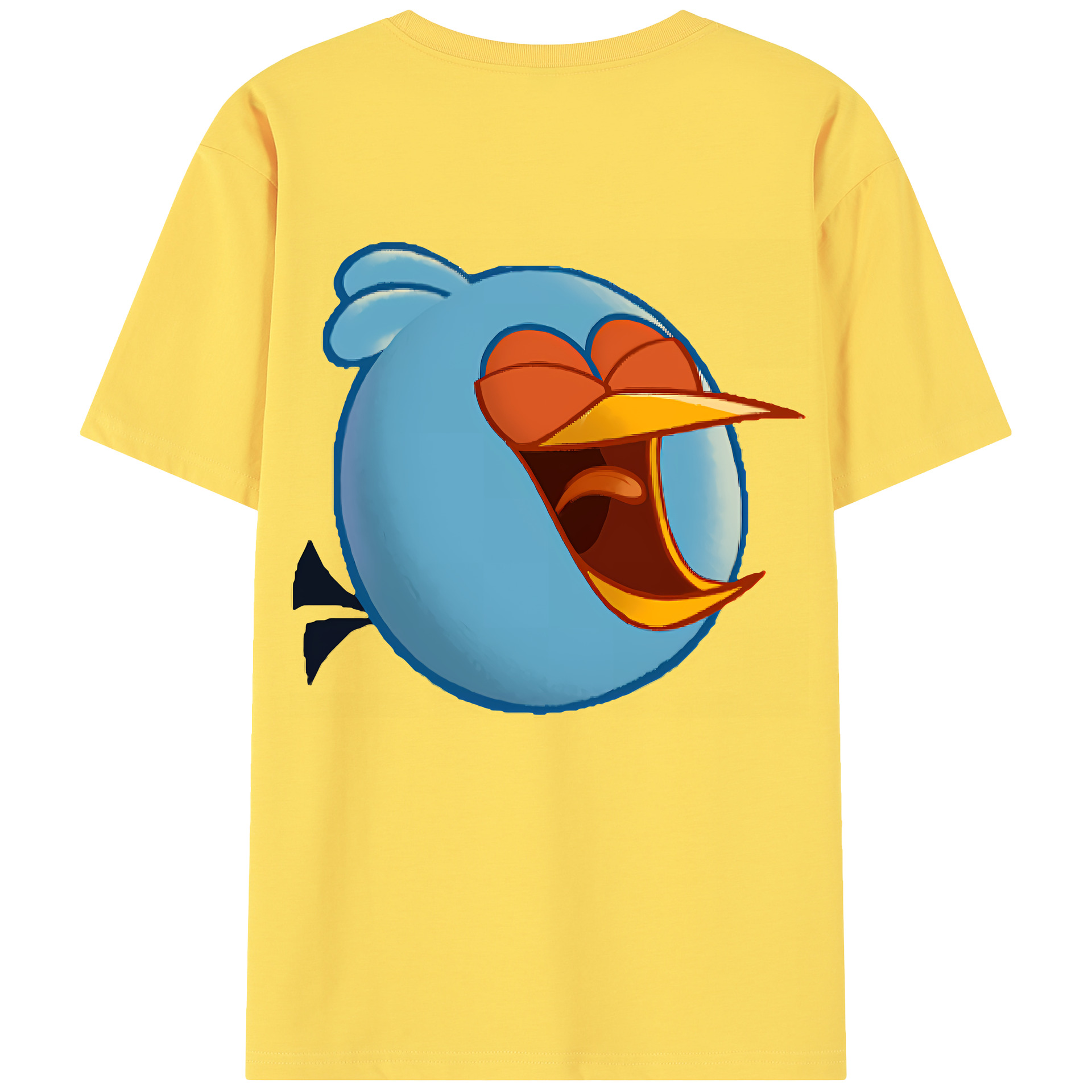 （画像用） Angry Birds アングリーバード 綿100％半袖Tシャツ（背面プリント）