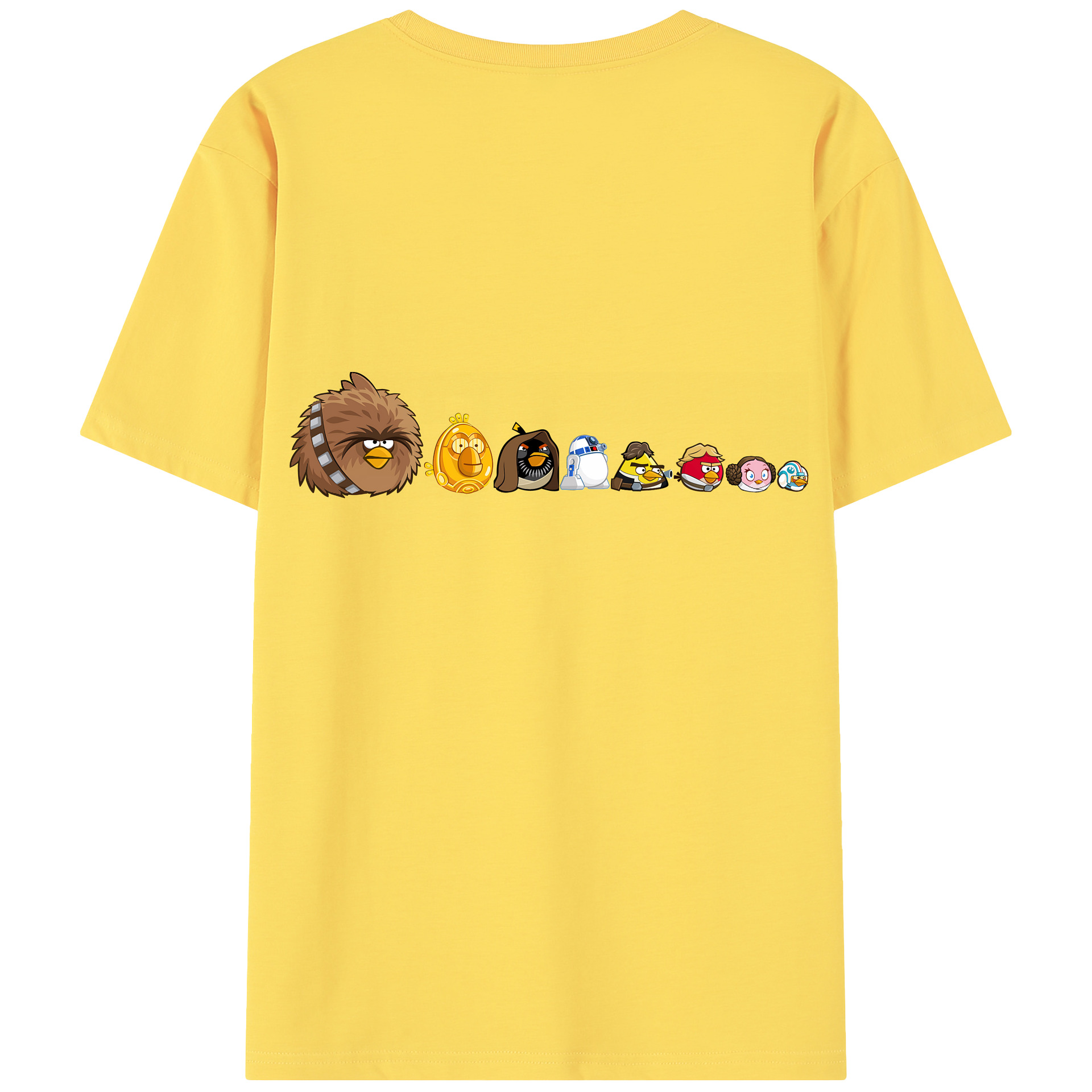 （画像用） Angry Birds アングリーバード 綿100％半袖Tシャツ（背面プリント）