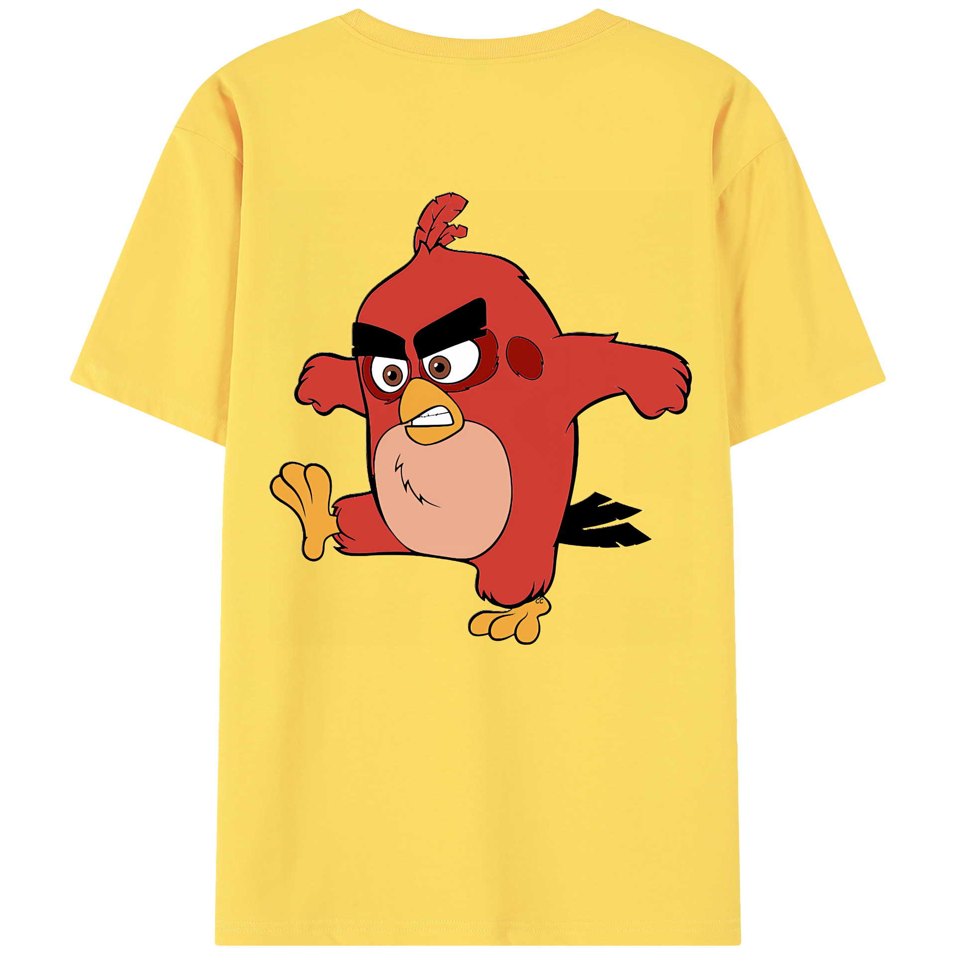 （画像用） Angry Birds アングリーバード 綿100％半袖Tシャツ（背面プリント）