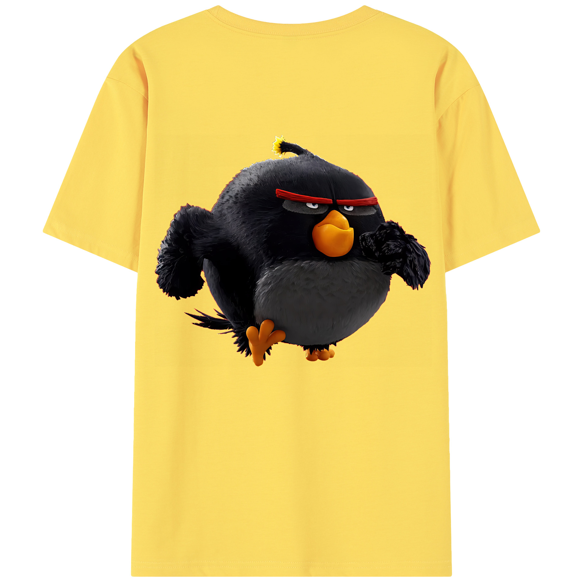 （画像用） Angry Birds アングリーバード 綿100％半袖Tシャツ（背面プリント）