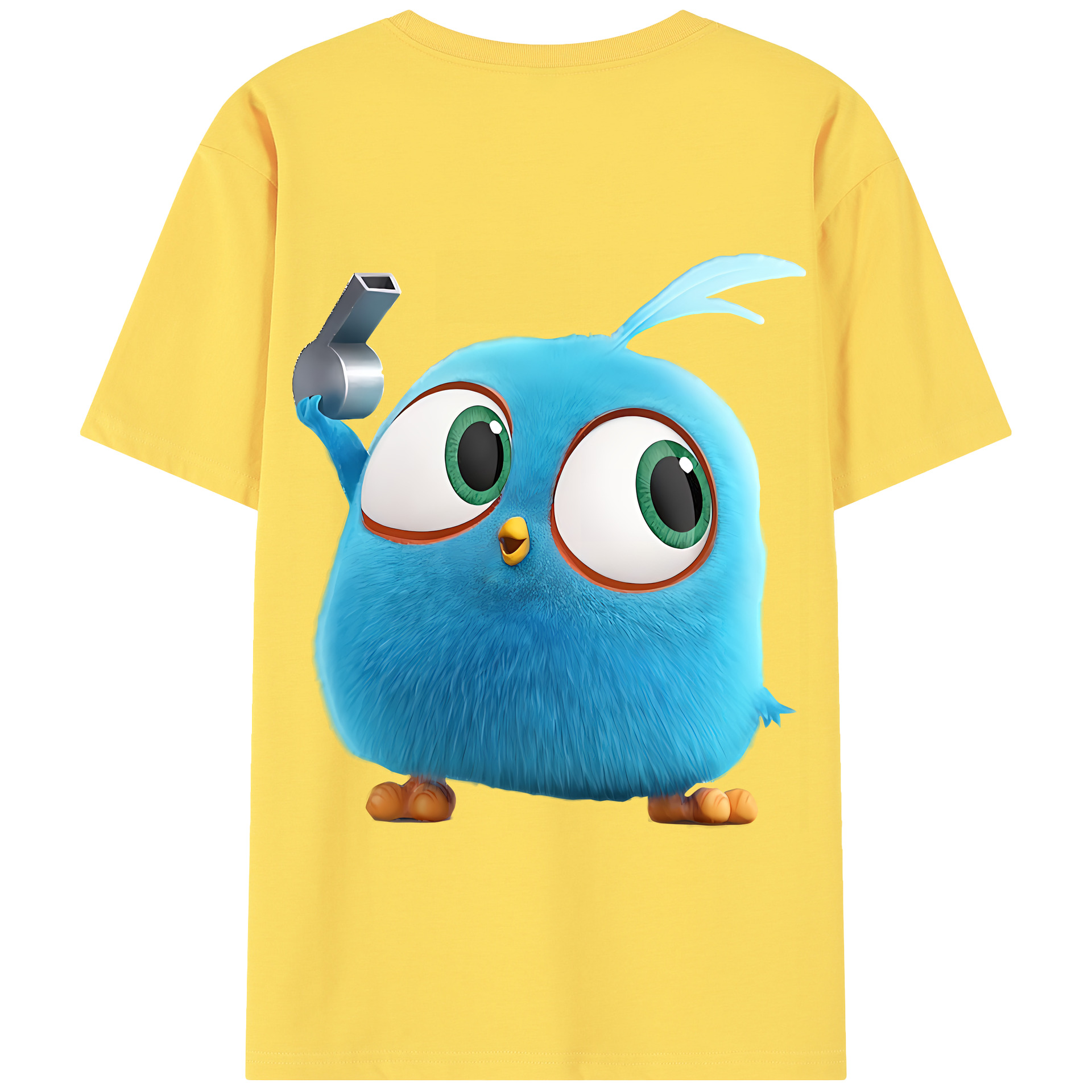 （画像用） Angry Birds アングリーバード 綿100％半袖Tシャツ（背面プリント）