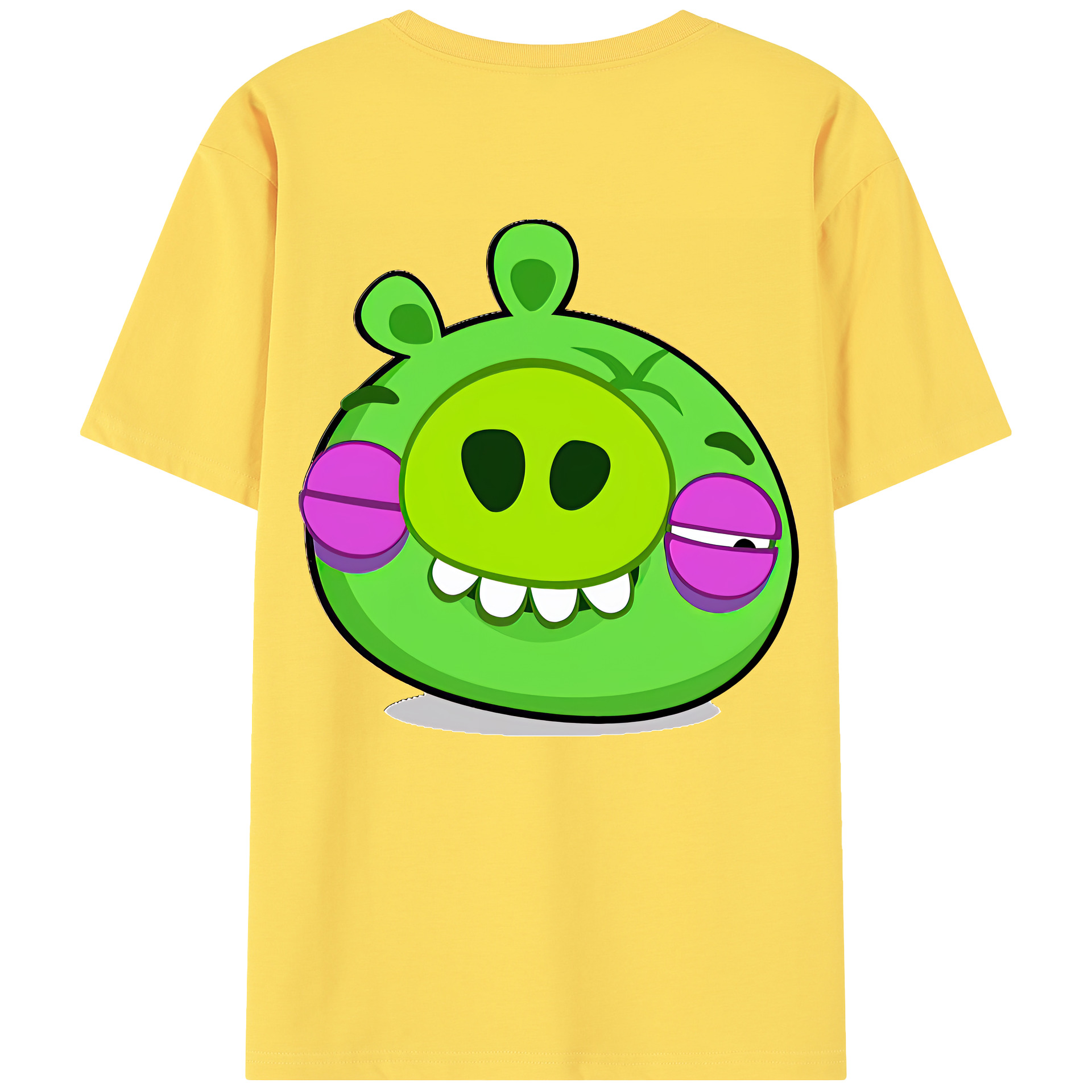 （画像用） Angry Birds アングリーバード 綿100％半袖Tシャツ（背面プリント）