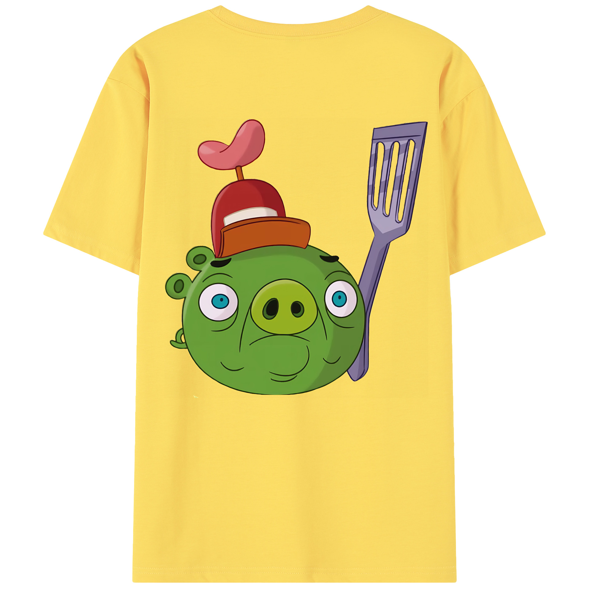 （画像用） Angry Birds アングリーバード 綿100％半袖Tシャツ（背面プリント）