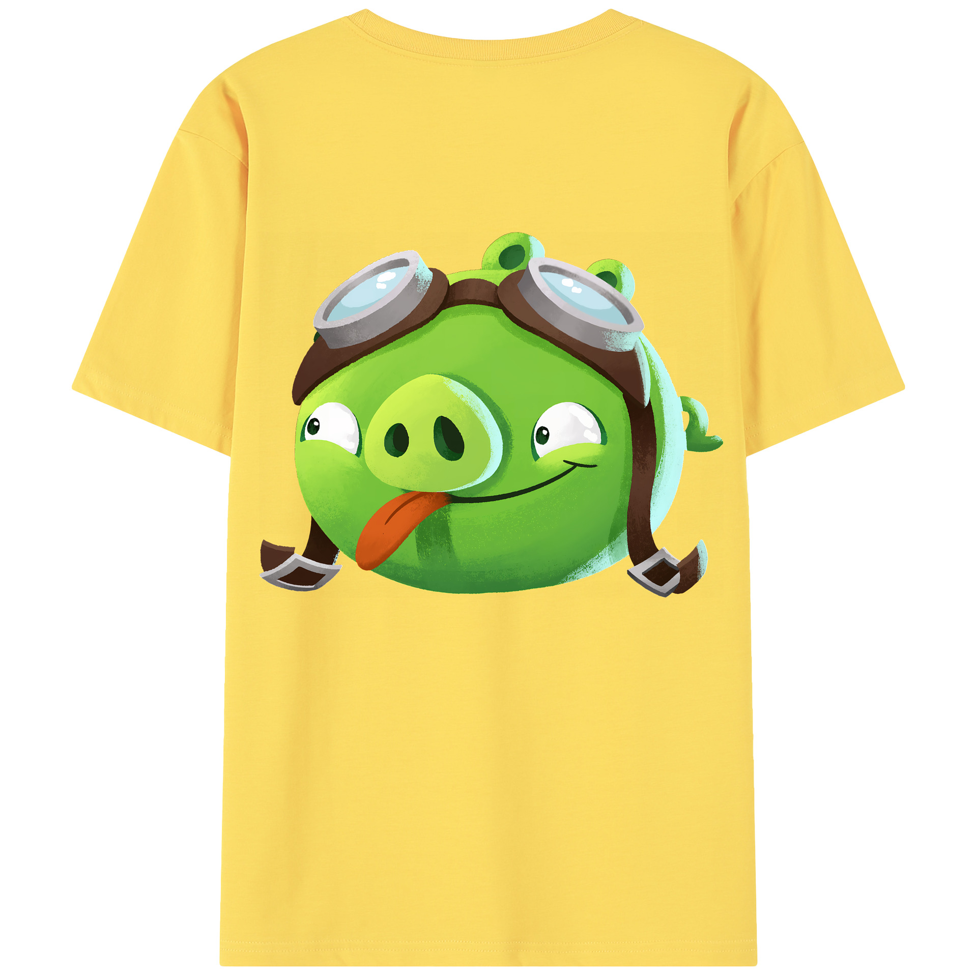 （画像用） Angry Birds アングリーバード 綿100％半袖Tシャツ（背面プリント）