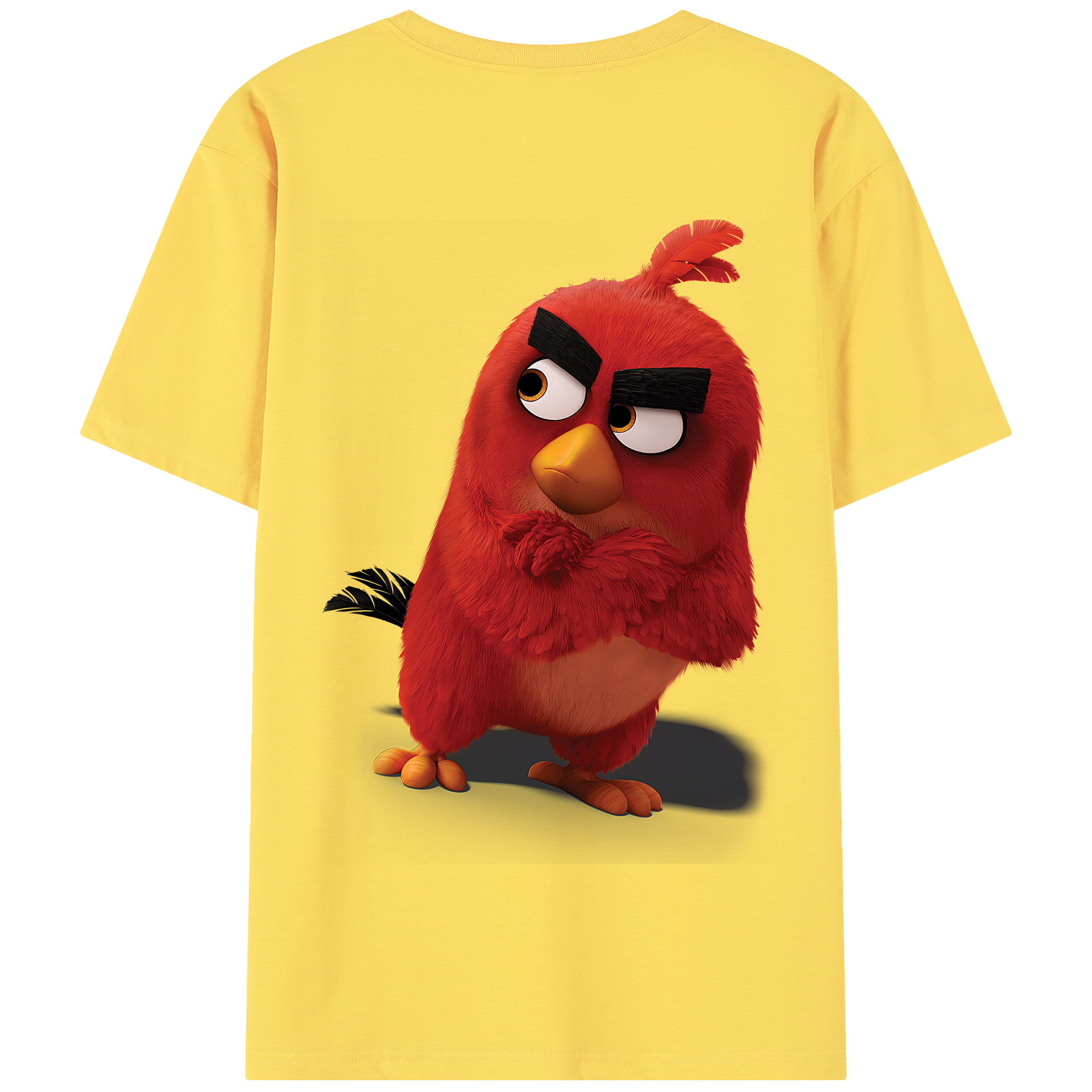 （画像用） Angry Birds アングリーバード 綿100％半袖Tシャツ（背面プリント）