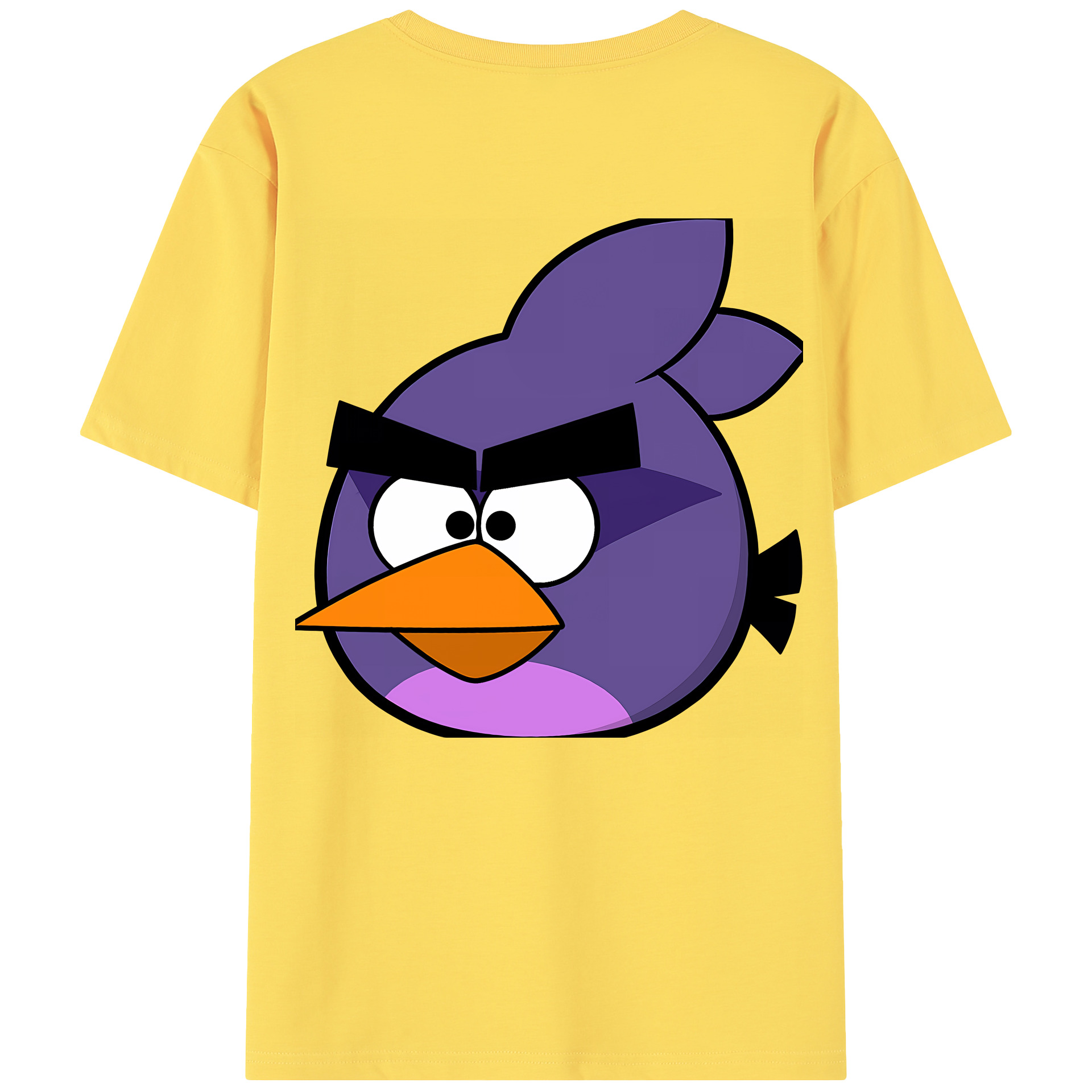 （画像用） Angry Birds アングリーバード 綿100％半袖Tシャツ（背面プリント）
