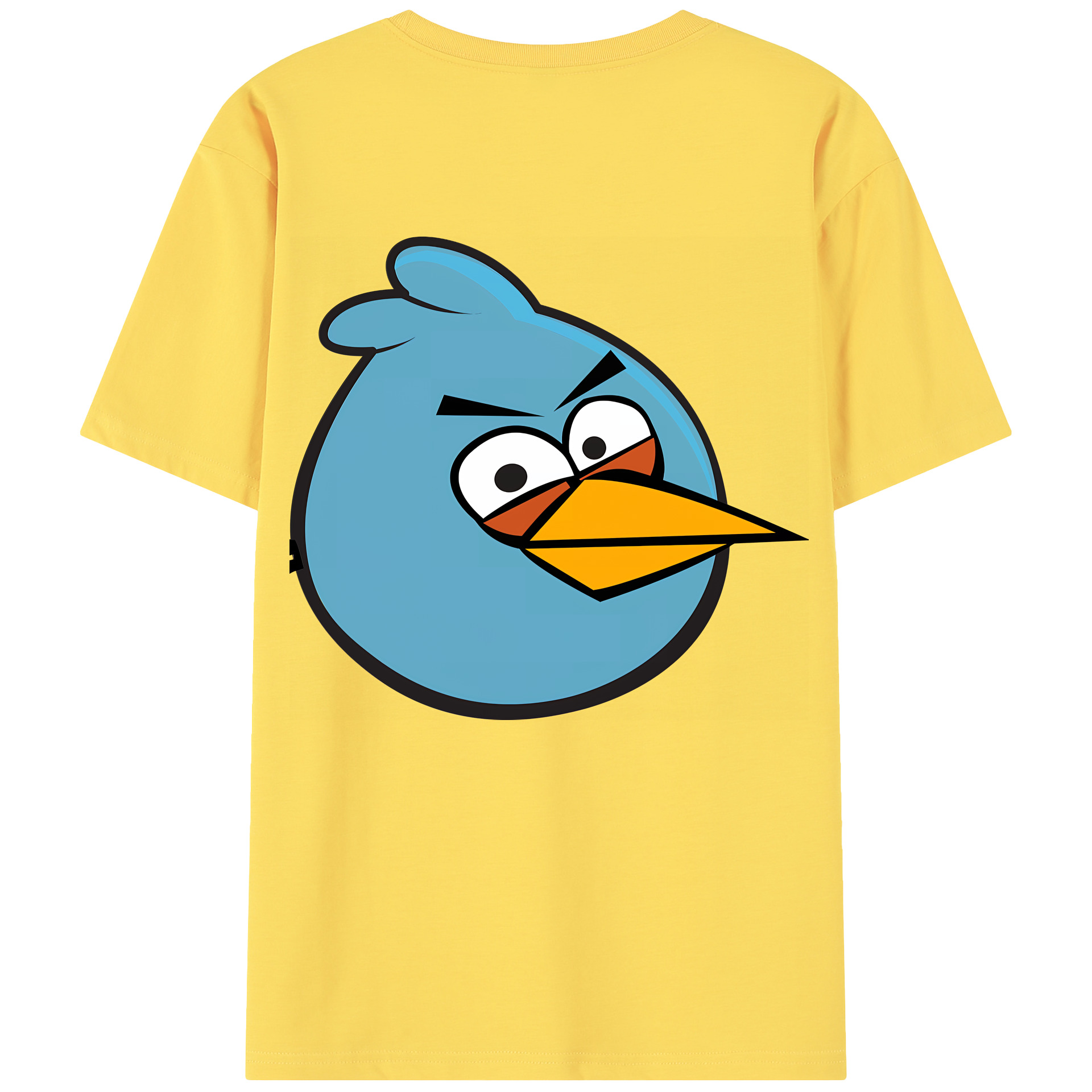 （画像用） Angry Birds アングリーバード 綿100％半袖Tシャツ（背面プリント）