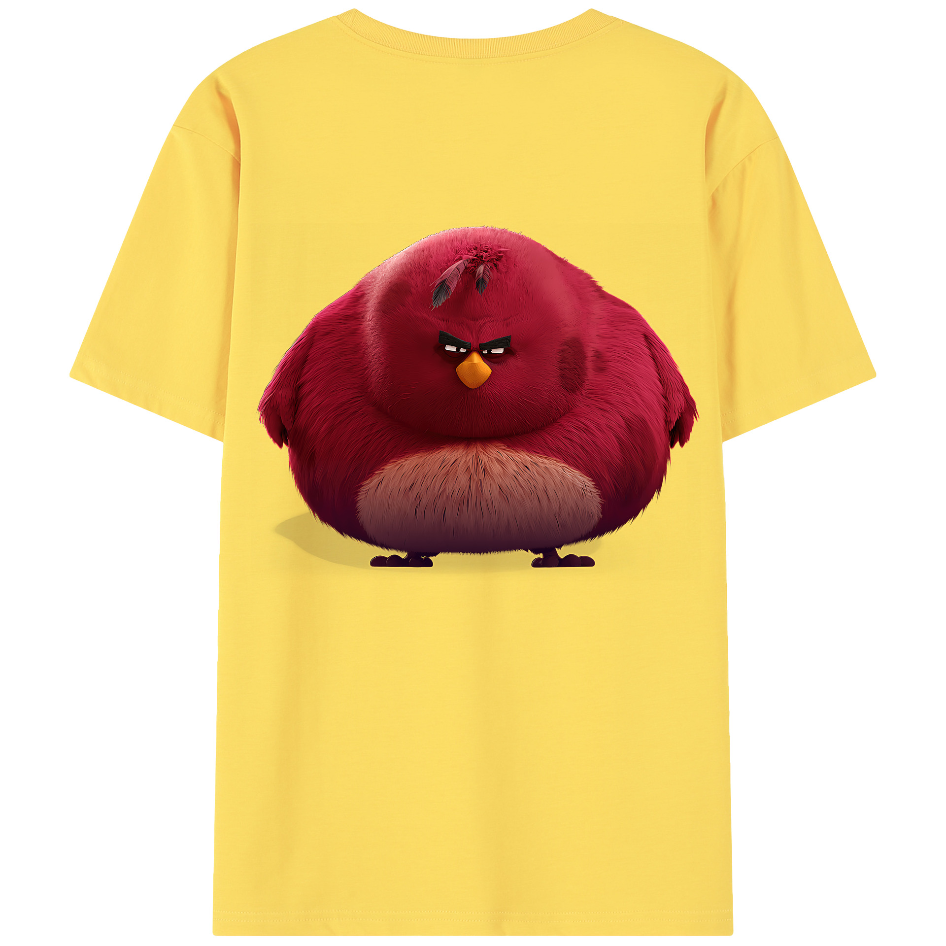 （画像用） Angry Birds アングリーバード 綿100％半袖Tシャツ（背面プリント）