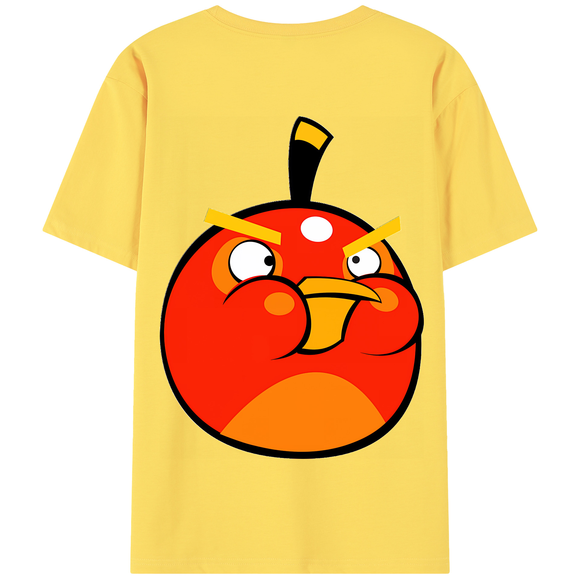 （画像用） Angry Birds アングリーバード 綿100％半袖Tシャツ（背面プリント）