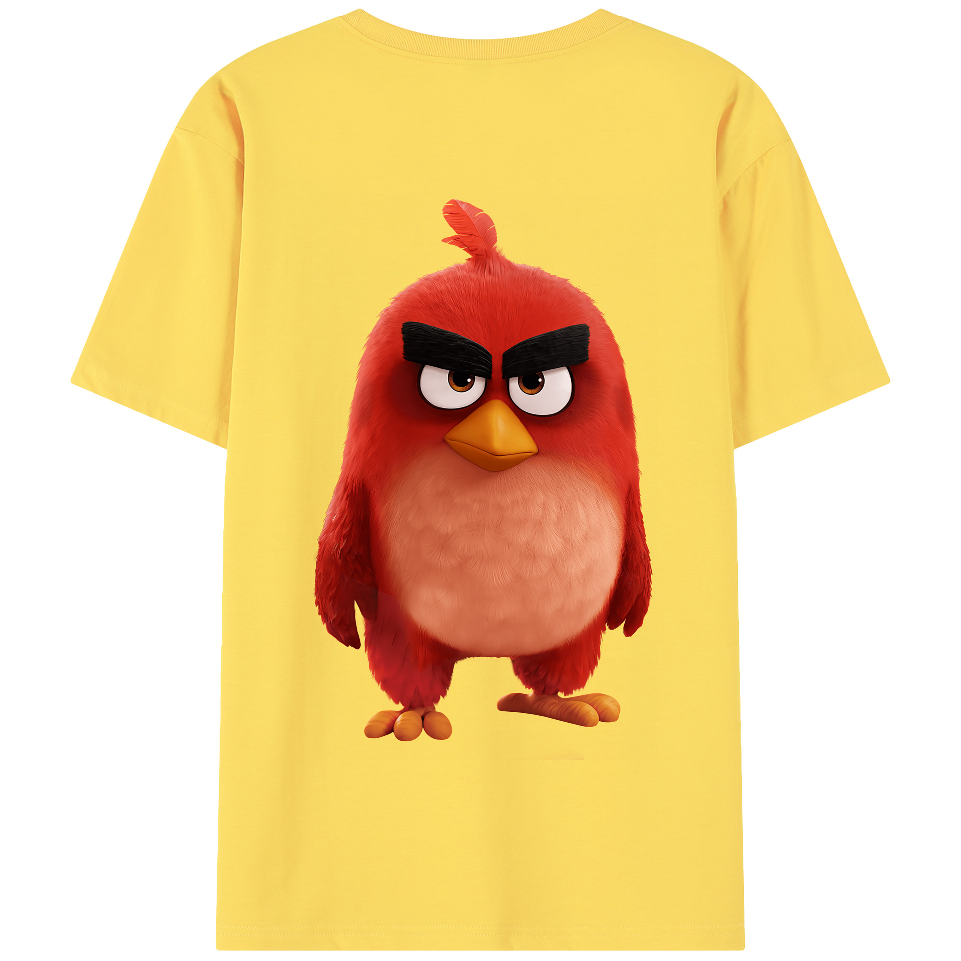 （画像用） Angry Birds アングリーバード 綿100％半袖Tシャツ（背面プリント）