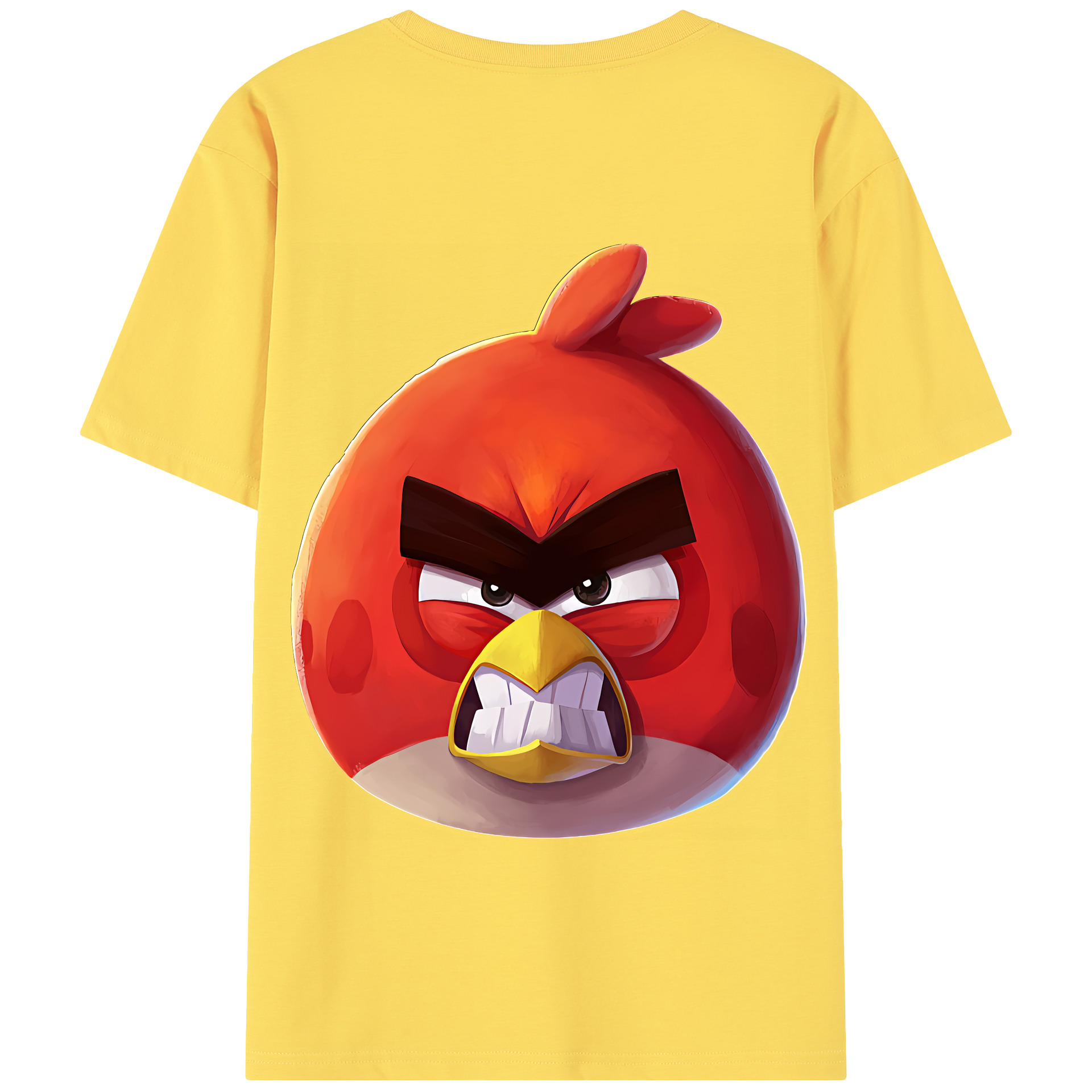 （画像用） Angry Birds アングリーバード 綿100％半袖Tシャツ（背面プリント）