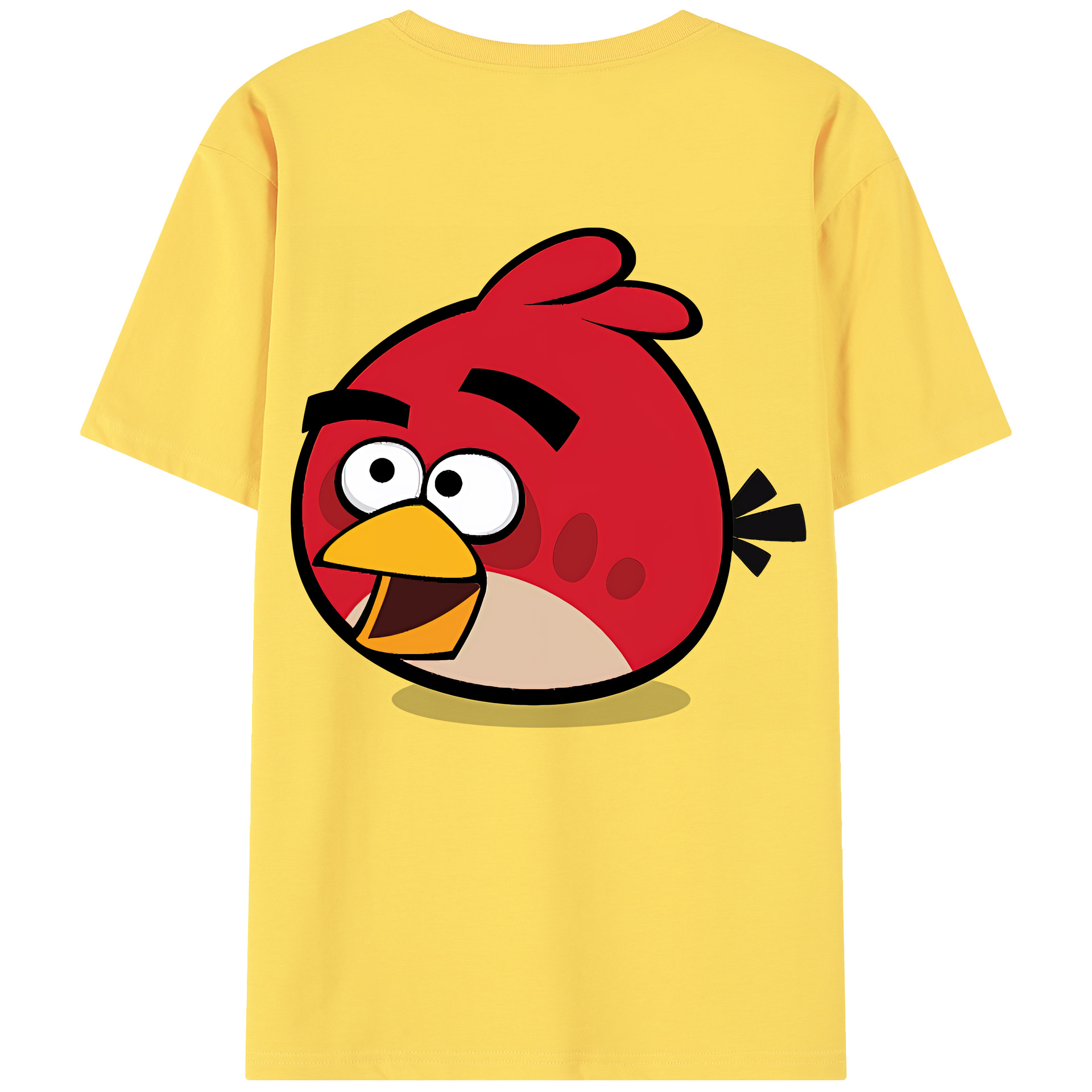 （画像用） Angry Birds アングリーバード 綿100％半袖Tシャツ（背面プリント）