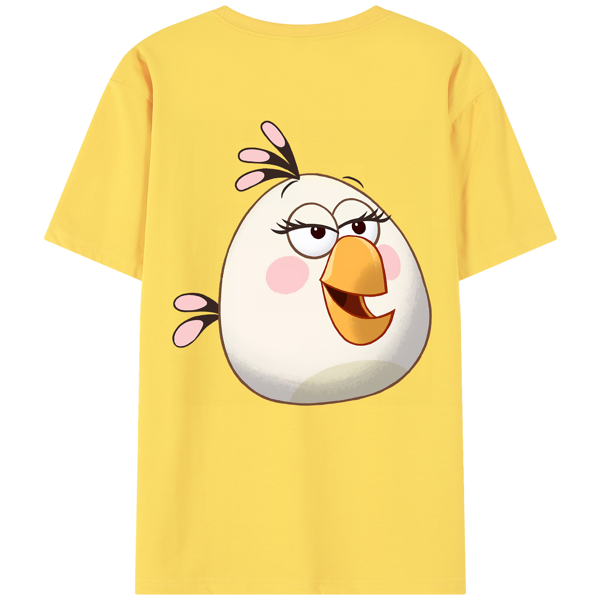 （画像用） Angry Birds アングリーバード 綿100％半袖Tシャツ（背面プリント）