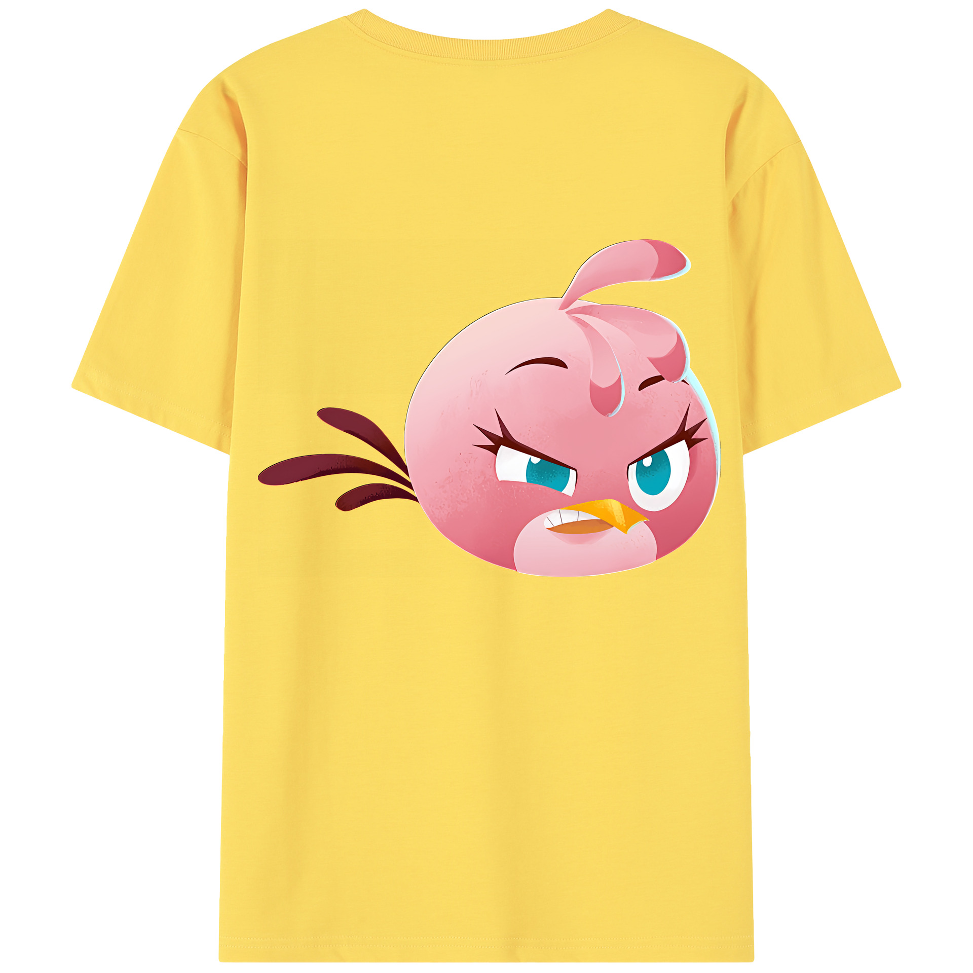 （画像用） Angry Birds アングリーバード 綿100％半袖Tシャツ（背面プリント）