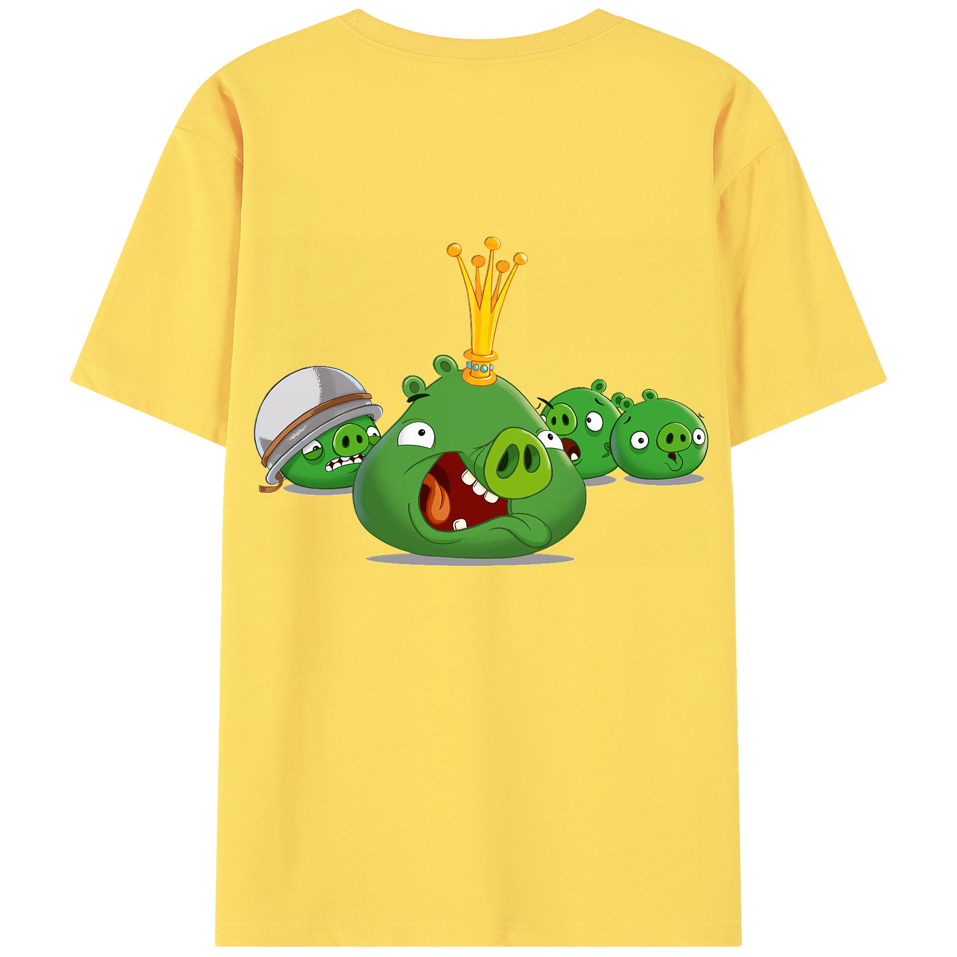 （画像用） Angry Birds アングリーバード 綿100％半袖Tシャツ（背面プリント）