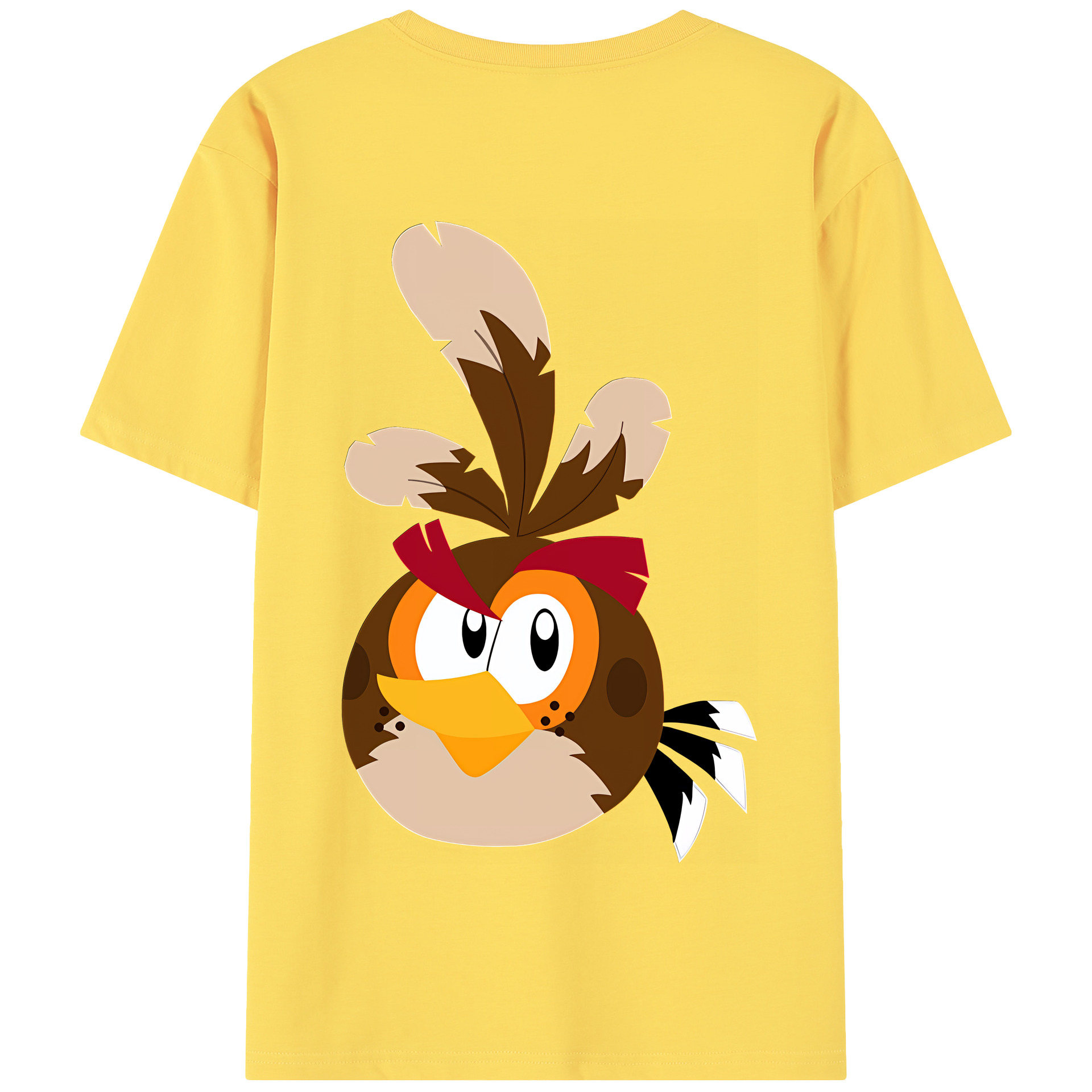 （画像用） Angry Birds アングリーバード 綿100％半袖Tシャツ（背面プリント）