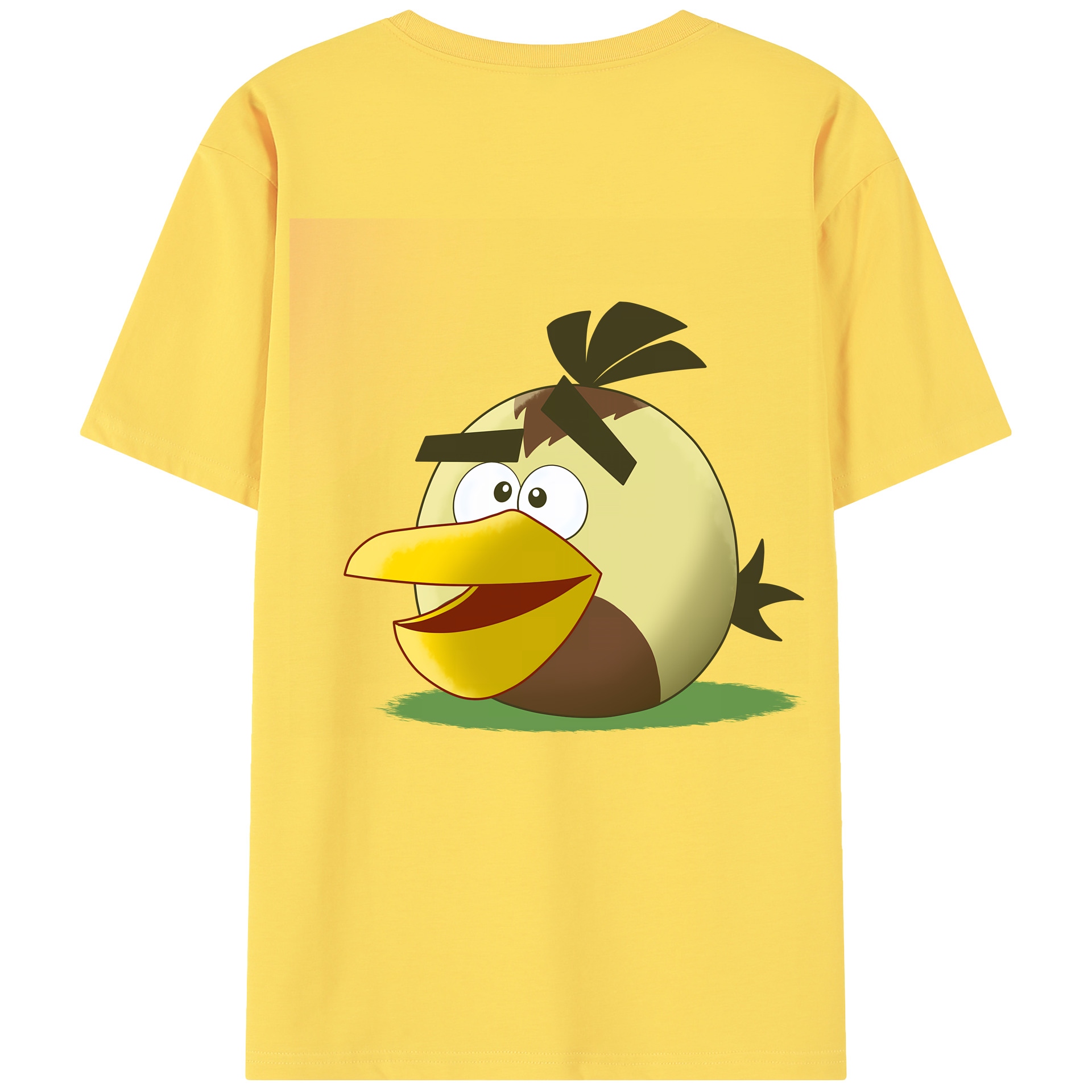 （画像用） Angry Birds アングリーバード 綿100％半袖Tシャツ（背面プリント）