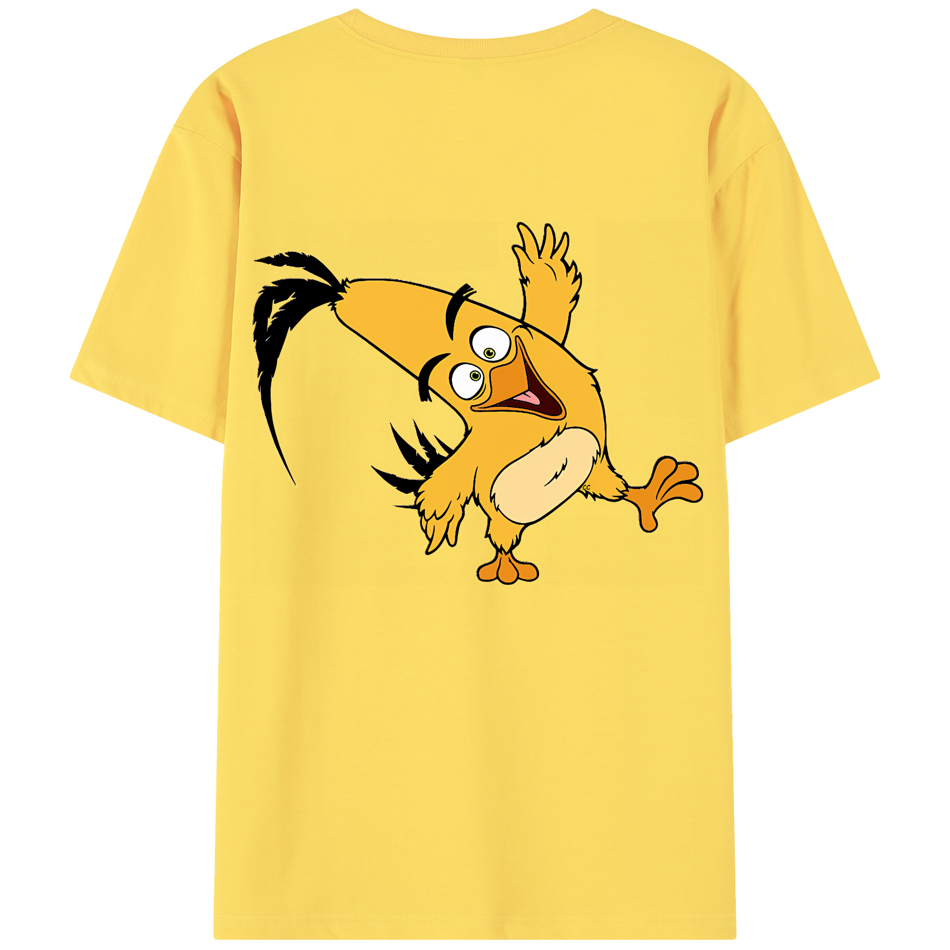 （画像用） Angry Birds アングリーバード 綿100％半袖Tシャツ（背面プリント）
