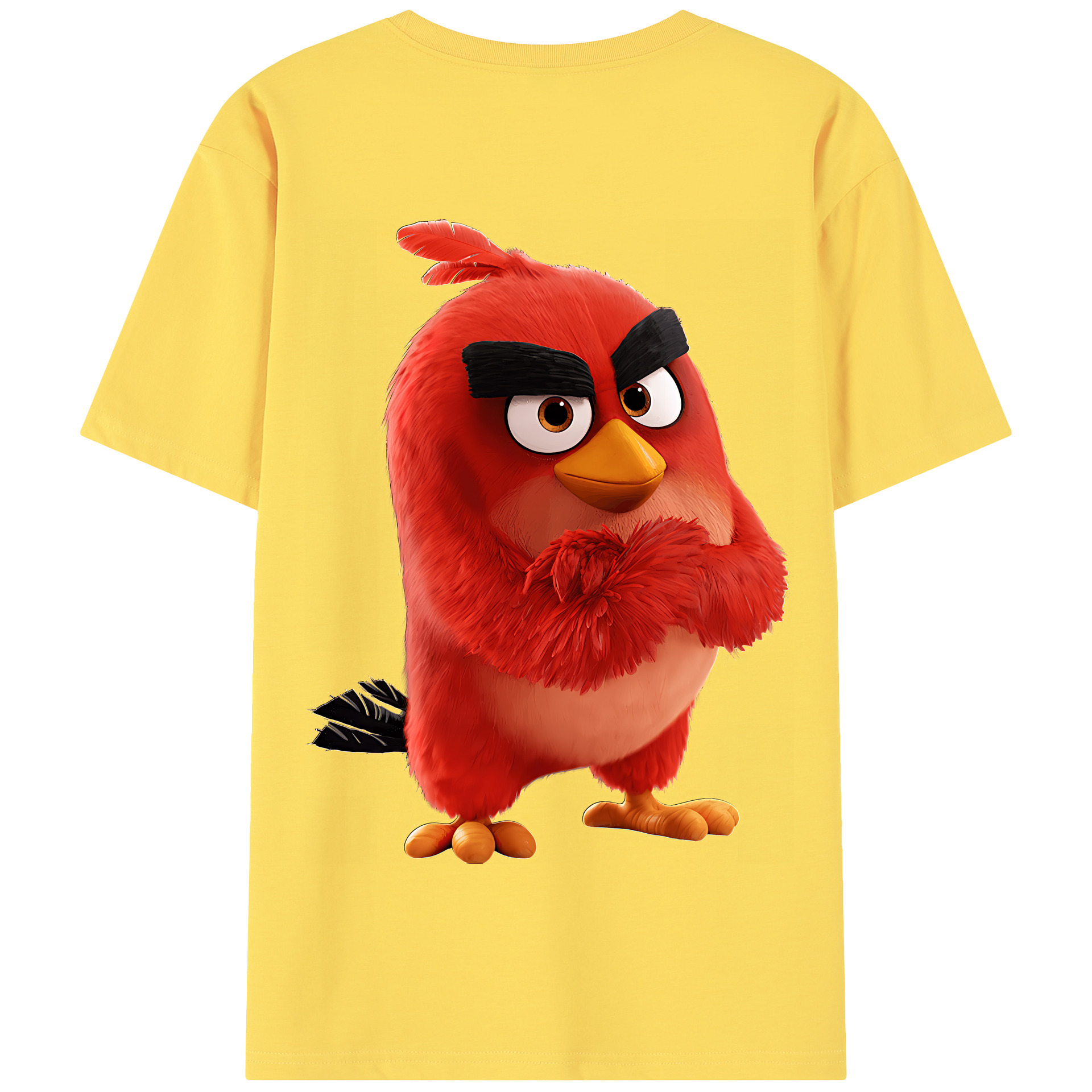 （画像用） Angry Birds アングリーバード 綿100％半袖Tシャツ（背面プリント）