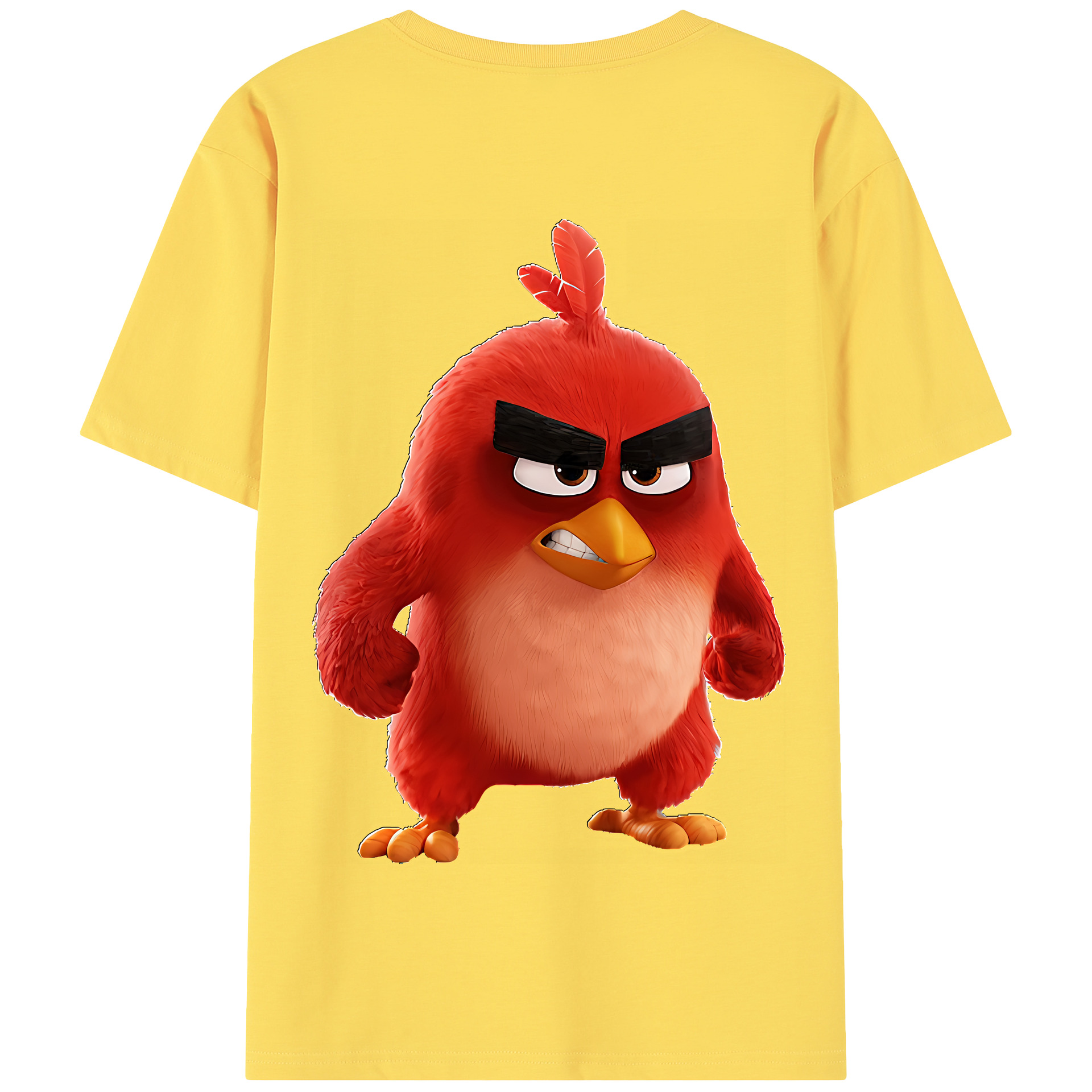 （画像用） Angry Birds アングリーバード 綿100％半袖Tシャツ（背面プリント）