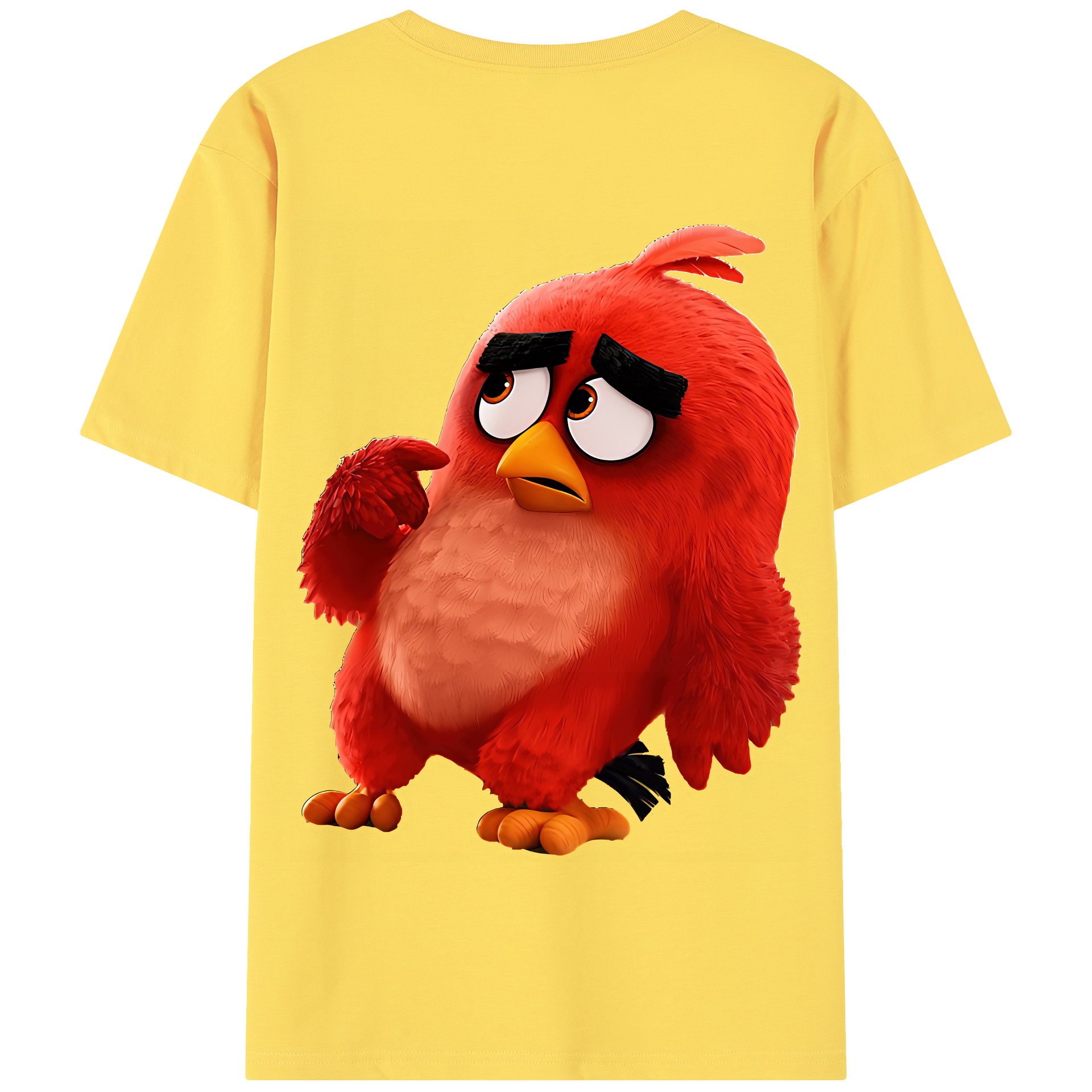 （画像用） Angry Birds アングリーバード 綿100％半袖Tシャツ（背面プリント）