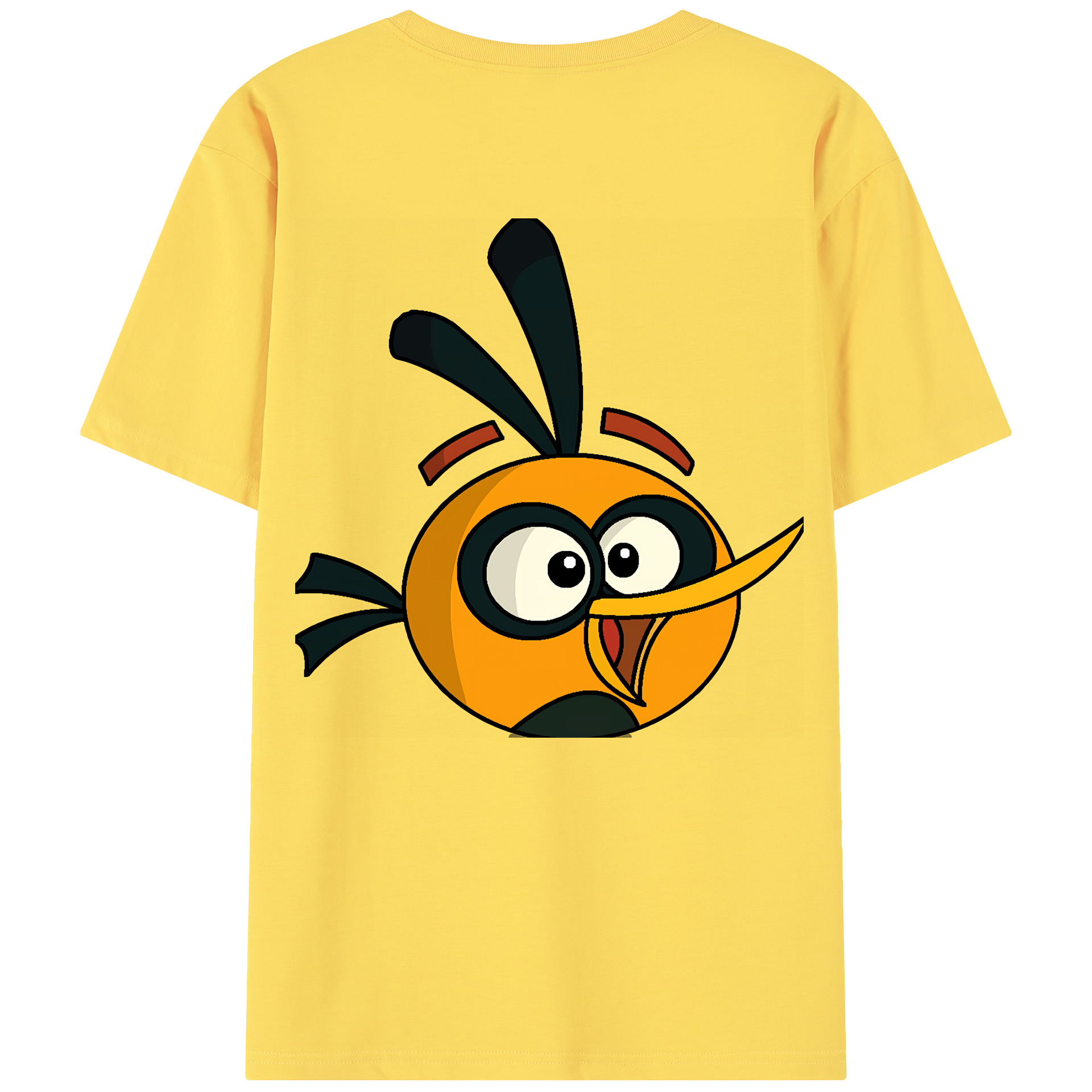 （画像用） Angry Birds アングリーバード 綿100％半袖Tシャツ（背面プリント）