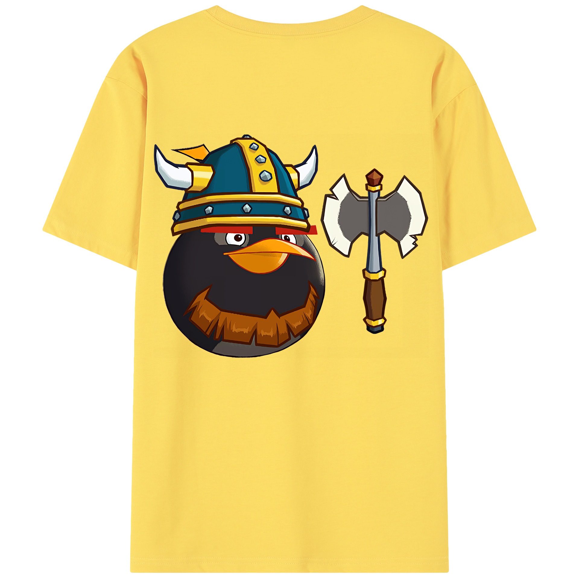 （画像用） Angry Birds アングリーバード 綿100％半袖Tシャツ（背面プリント）