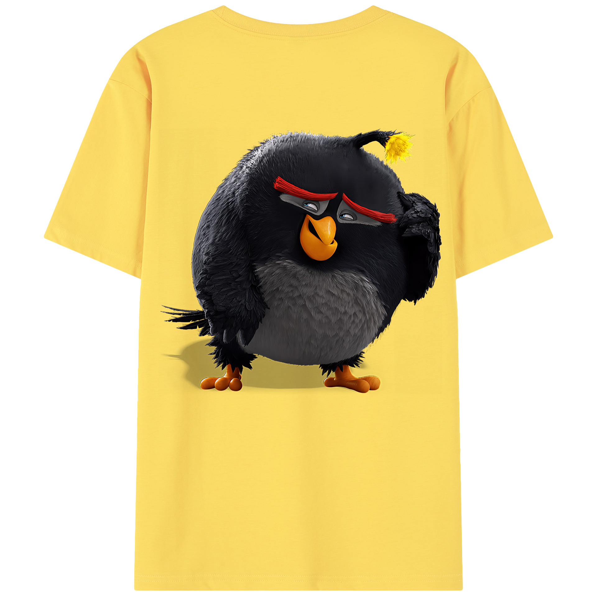 （画像用） Angry Birds アングリーバード 綿100％半袖Tシャツ（背面プリント）