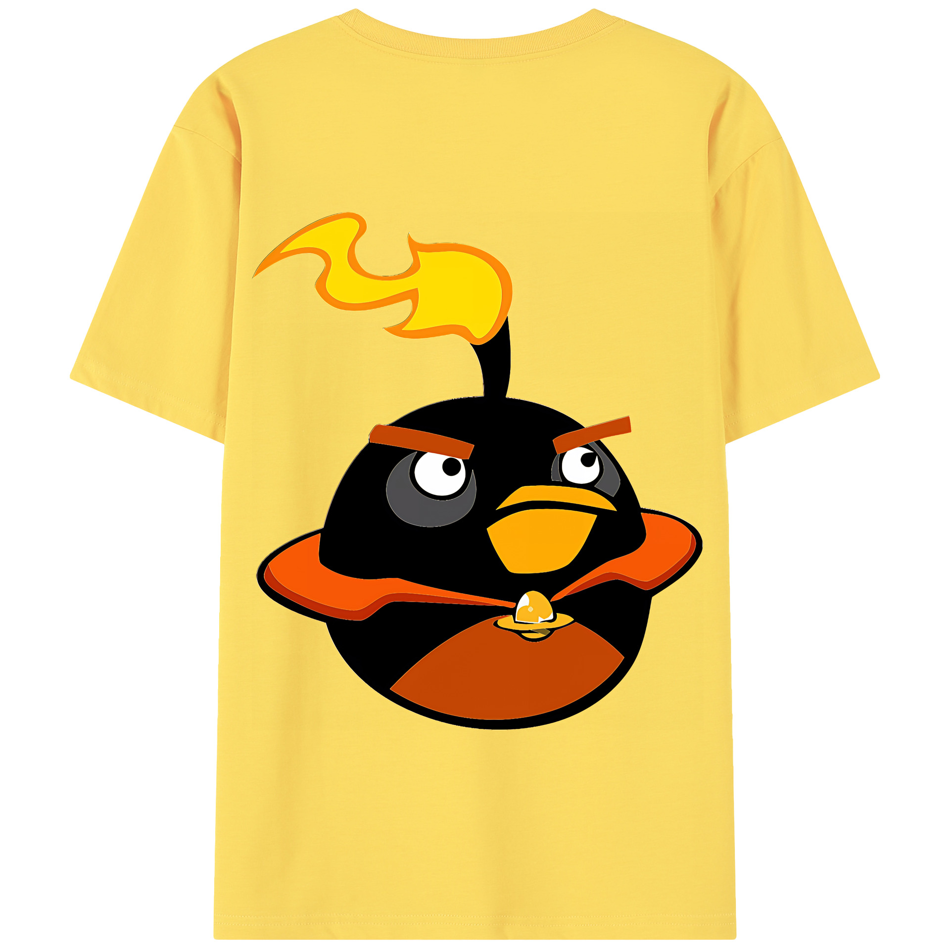 （画像用） Angry Birds アングリーバード 綿100％半袖Tシャツ（背面プリント）