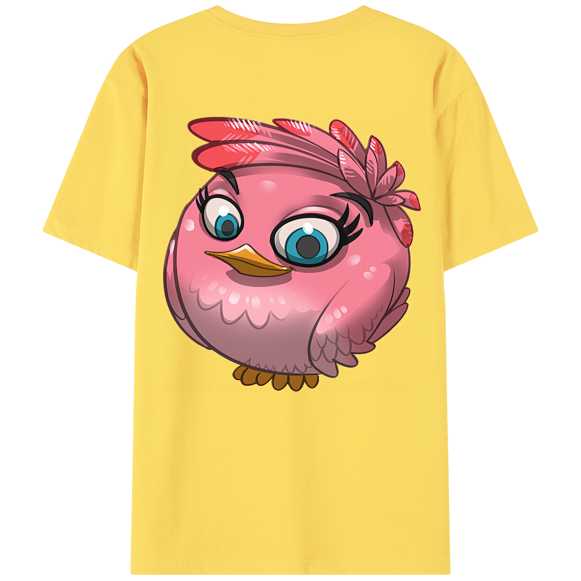 （画像用） Angry Birds アングリーバード 綿100％半袖Tシャツ（背面プリント）