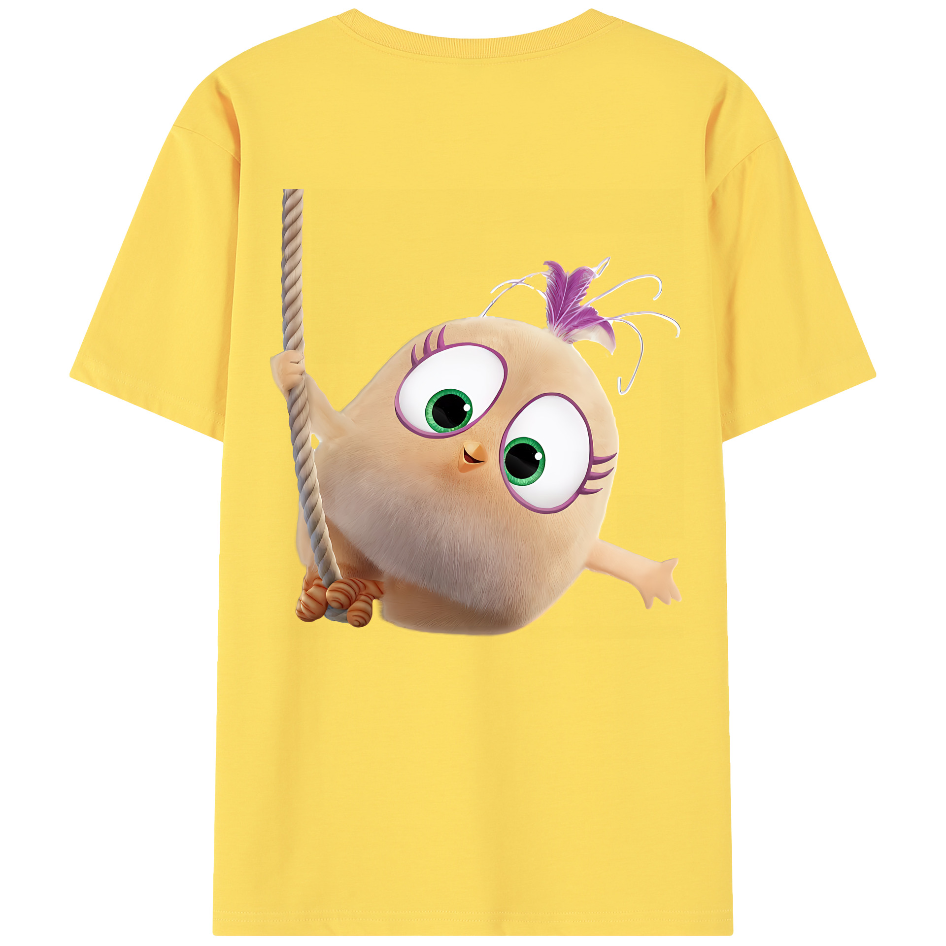 （画像用） Angry Birds アングリーバード 綿100％半袖Tシャツ（背面プリント）