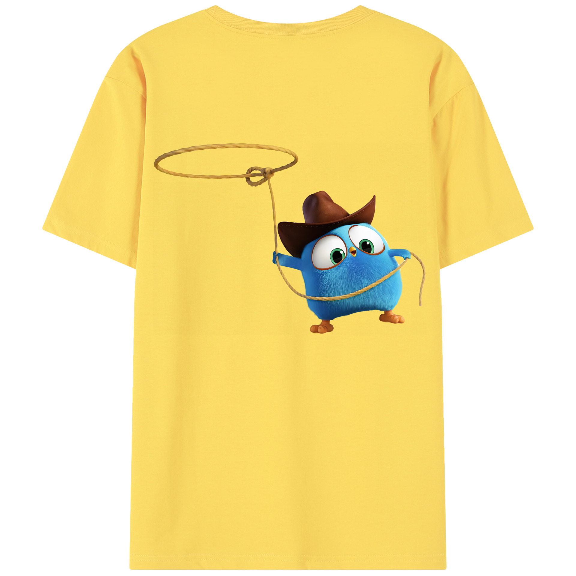 （画像用） Angry Birds アングリーバード 綿100％半袖Tシャツ（背面プリント）