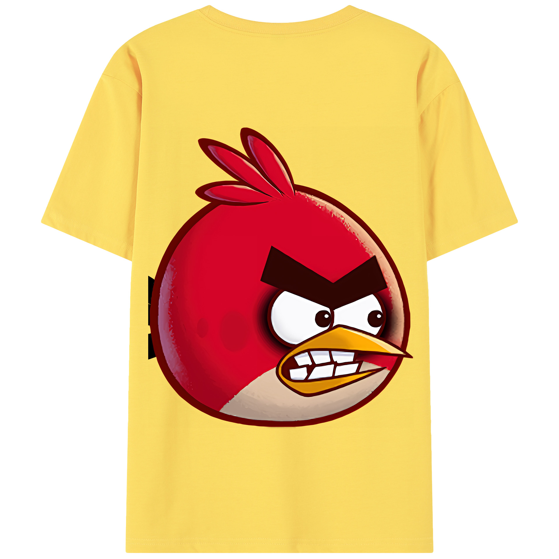 （画像用） Angry Birds アングリーバード 綿100％半袖Tシャツ（背面プリント）