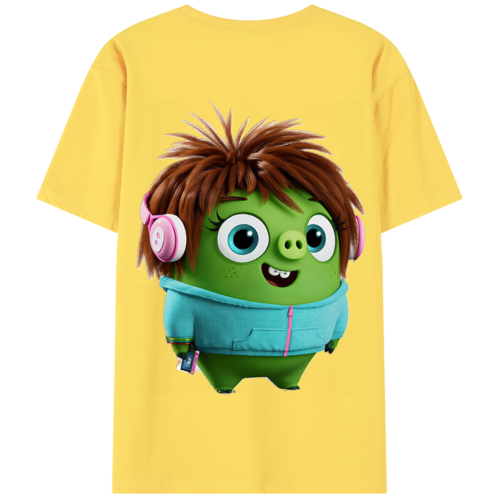 （画像用） Angry Birds アングリーバード 綿100％半袖Tシャツ（背面プリント）