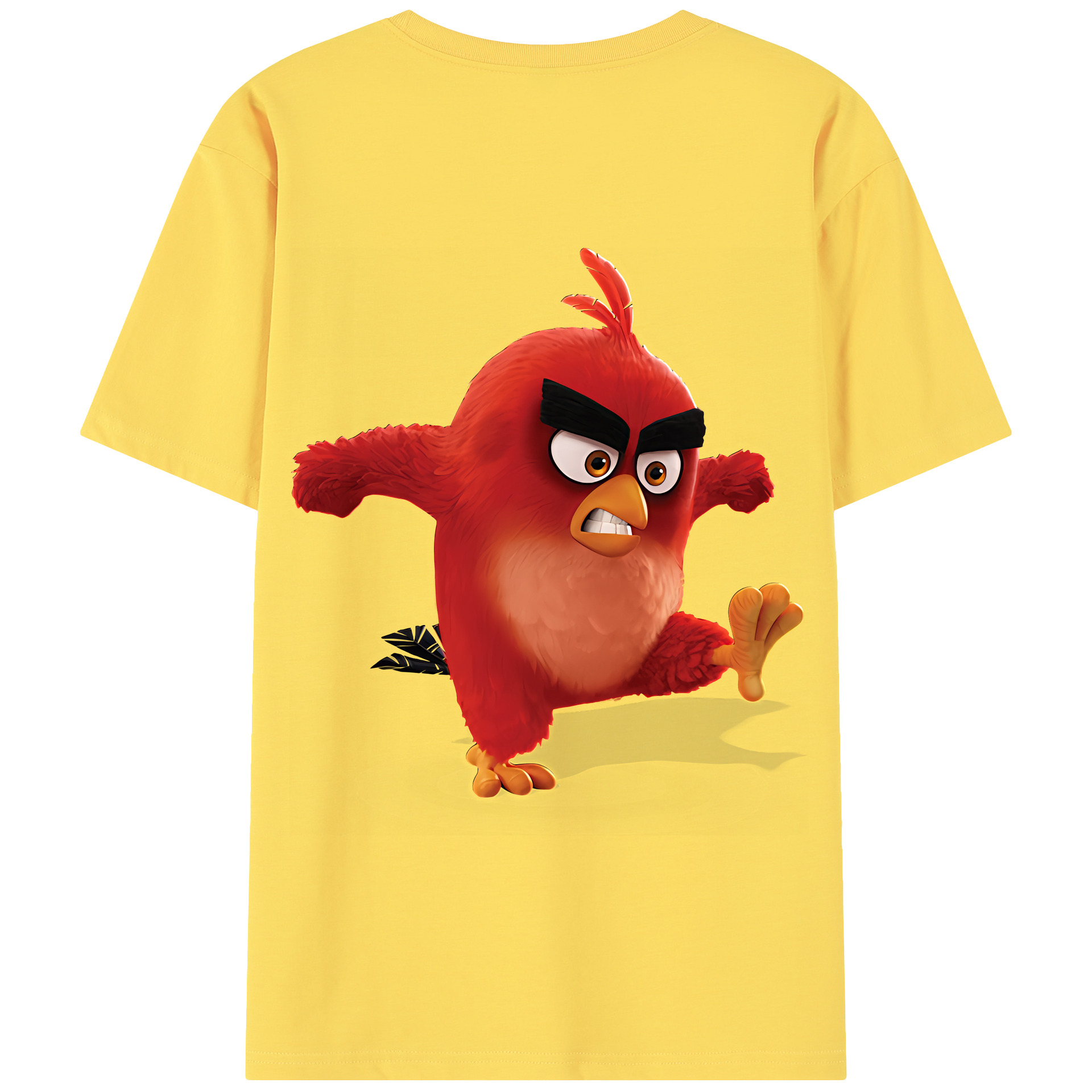 （画像用） Angry Birds アングリーバード 綿100％半袖Tシャツ（背面プリント）