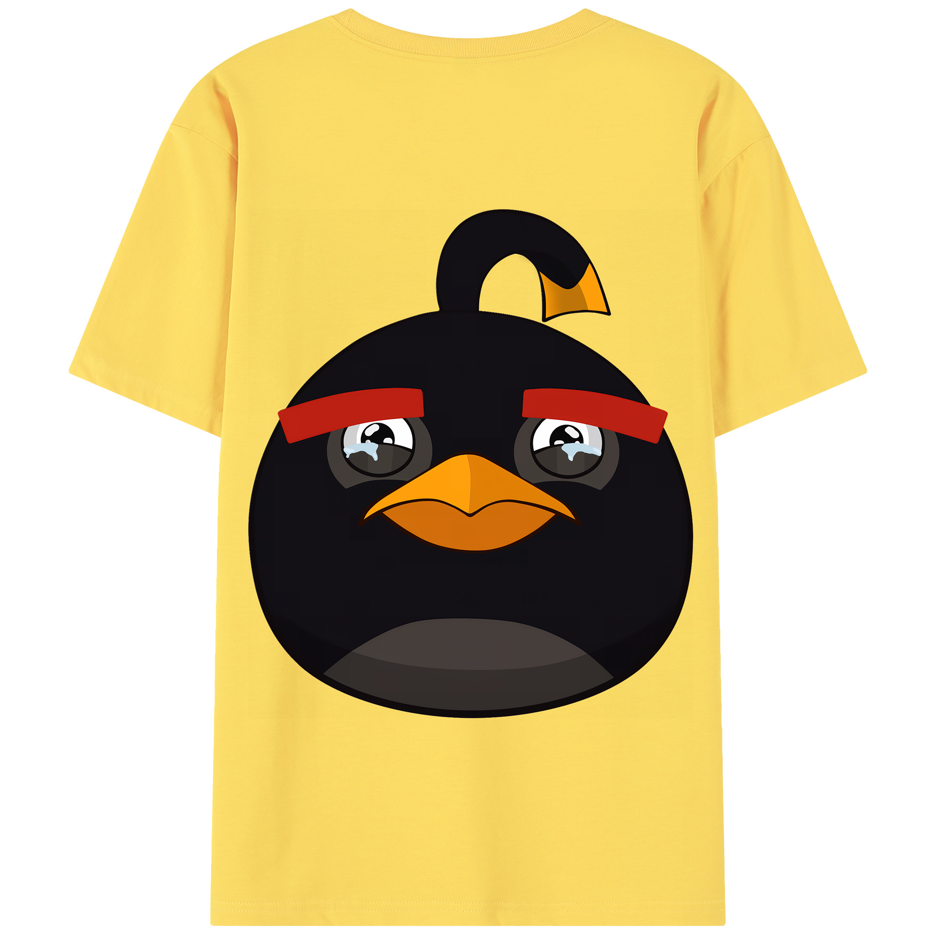 （画像用） Angry Birds アングリーバード 綿100％半袖Tシャツ（背面プリント）