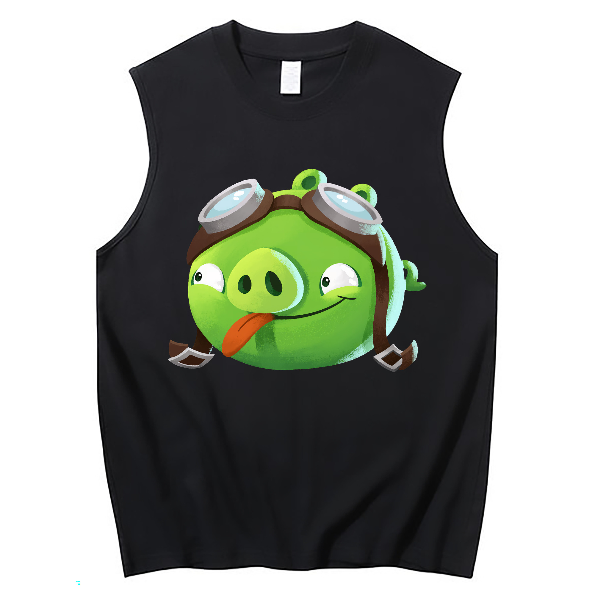 （画像用） Angry Birds アングリーバード コットン100％タンクトップ（フロントプリント）