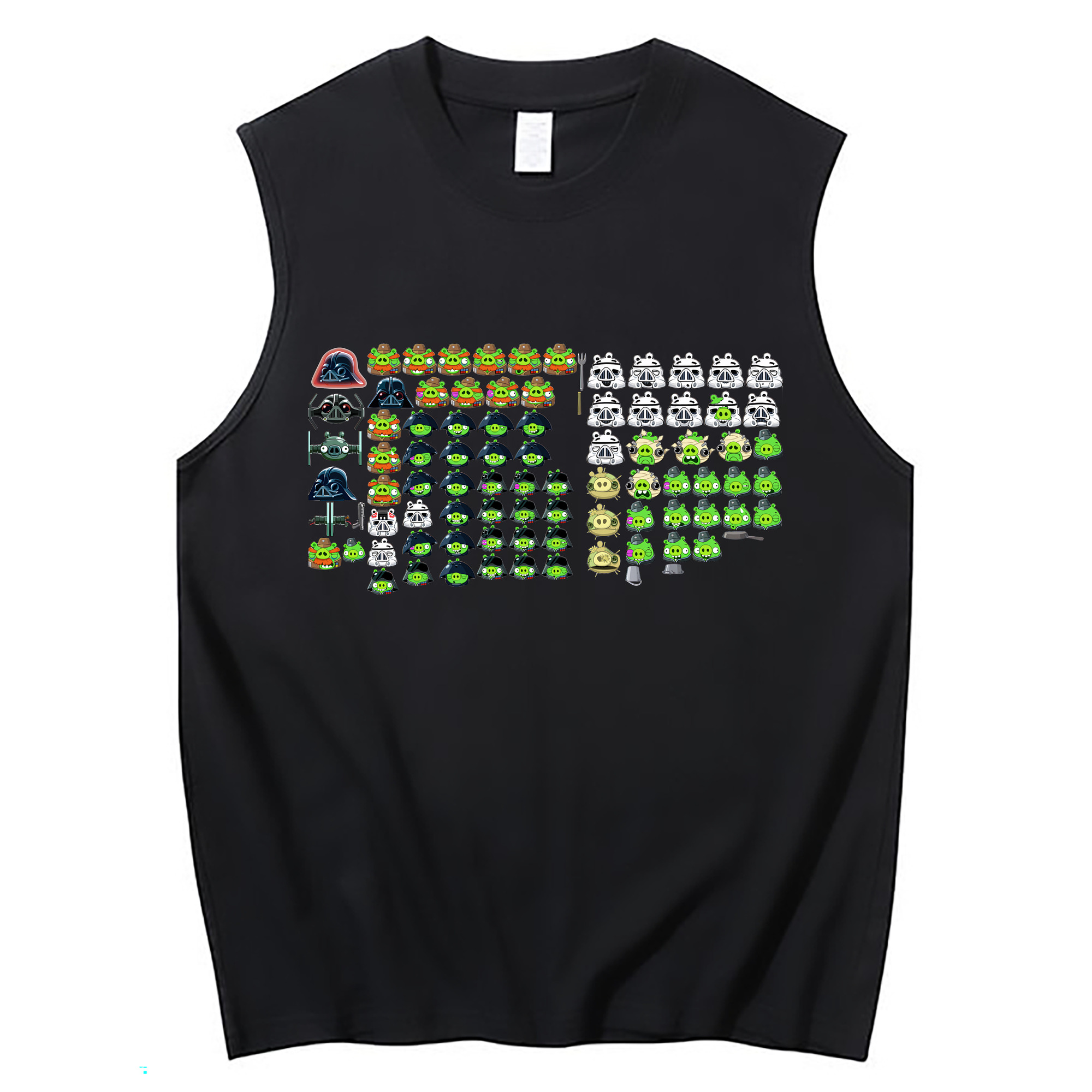 （画像用） Angry Birds アングリーバード コットン100％タンクトップ（フロントプリント）