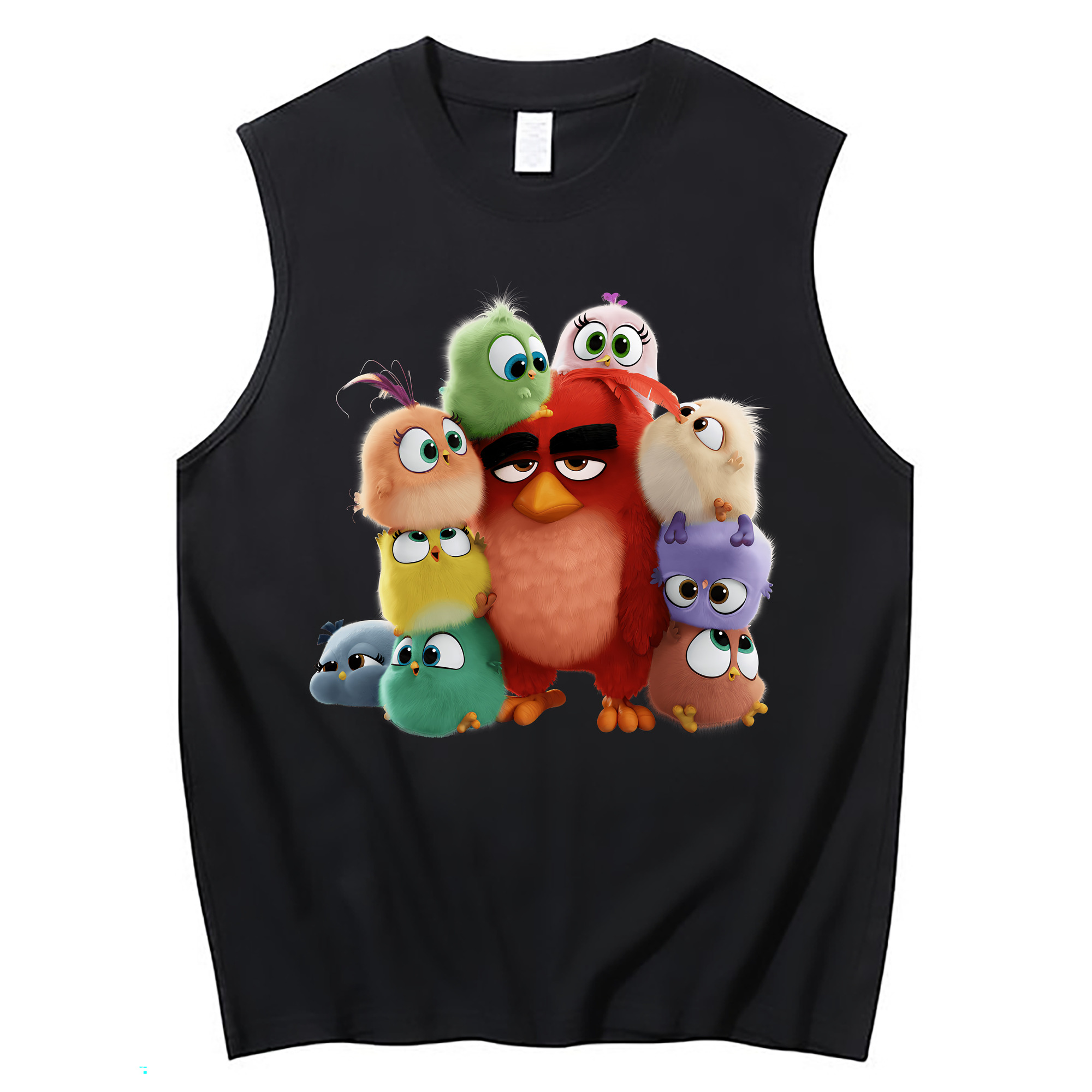 （画像用） Angry Birds アングリーバード コットン100％タンクトップ（フロントプリント）